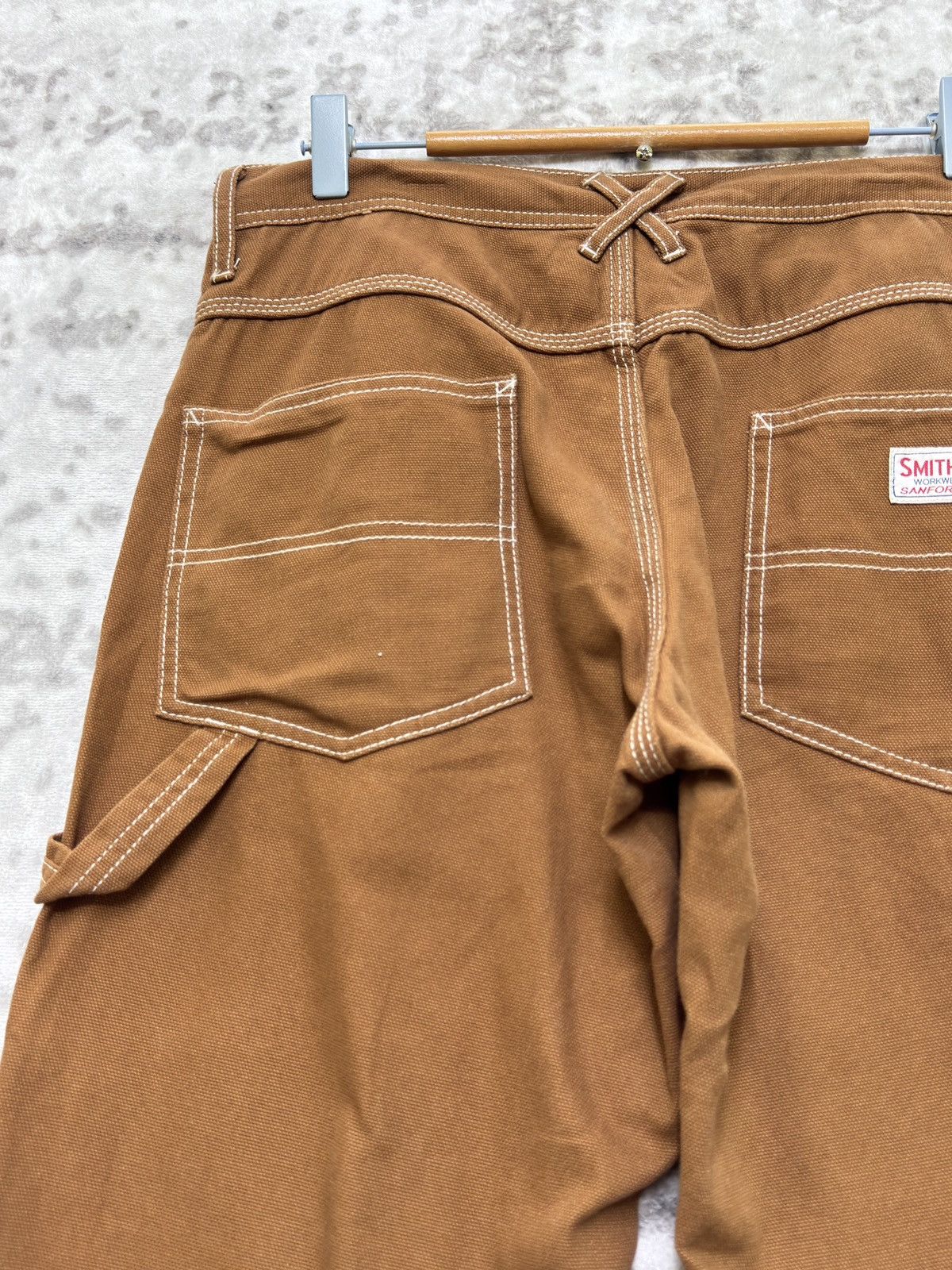 Vintage Vintage Smith’s Carpenter Brown Plaid Lined Workwear Fit Size US 31 - 10 Thumbnail
