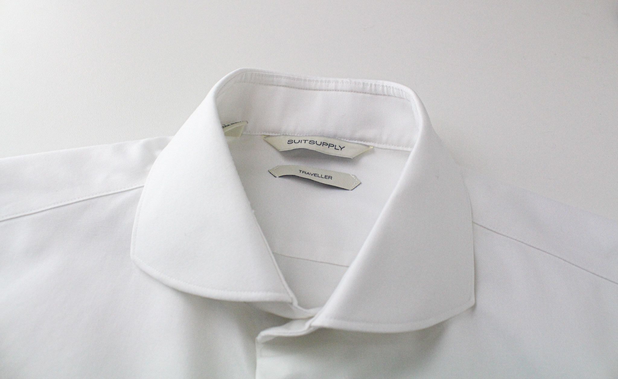 Suitsupply 39/15 1/2 Extra Slim White Cotton Cutaway 72756 Size 40R - 3 Thumbnail