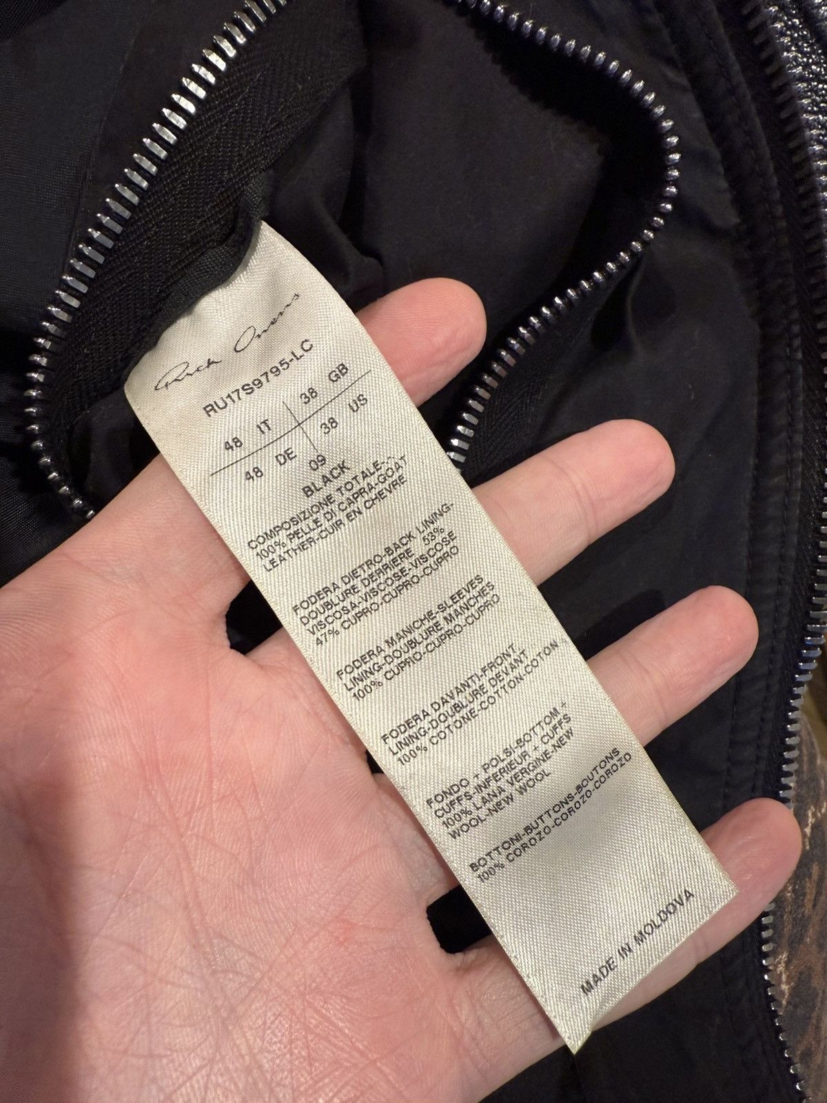 Rick Owens SS17 Rick Owens Walrus Cropped Leather Jacket Size US M / EU 48-50 / 2 - 5 Thumbnail