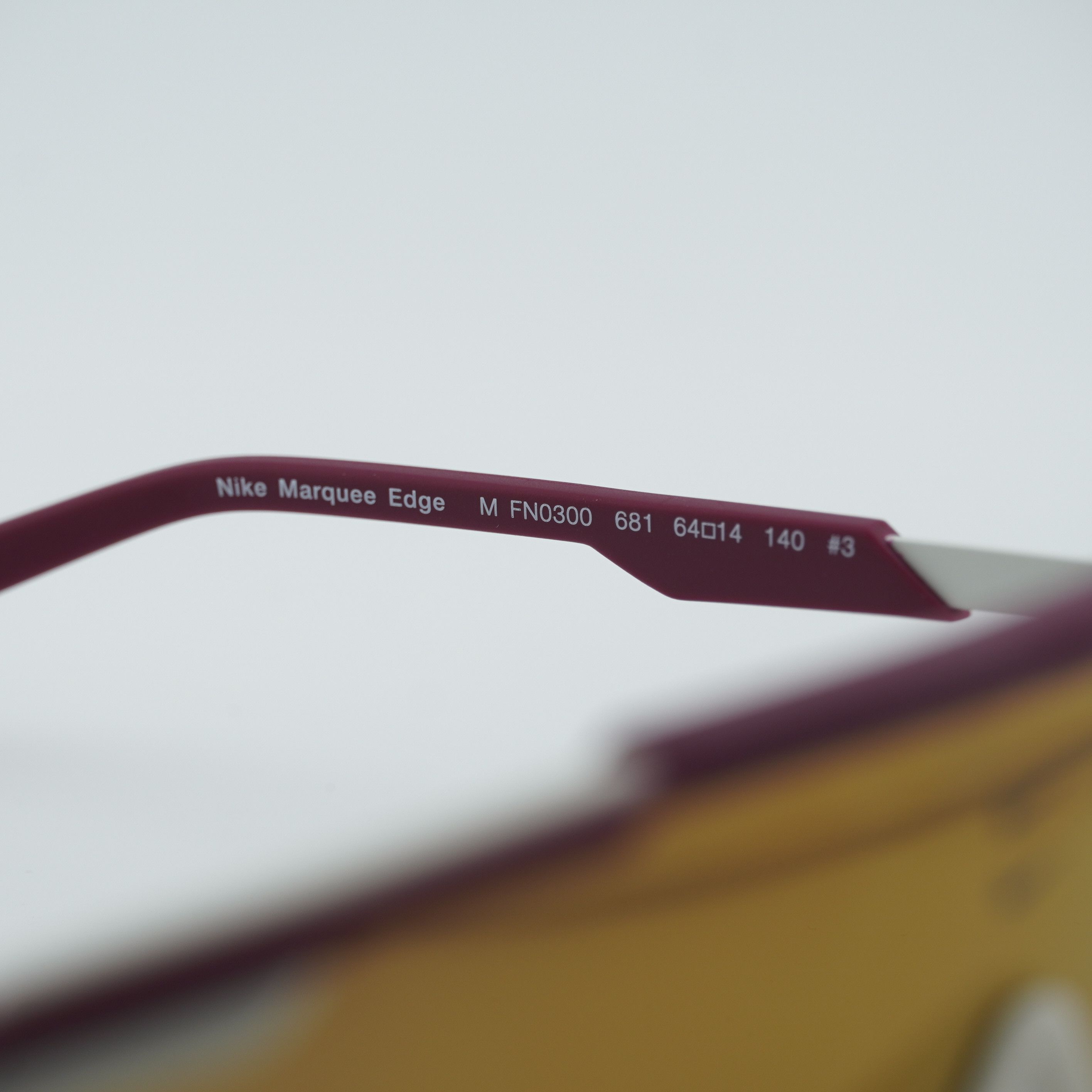 Nike NIKE MARQUEE EDGE M 681 Sunglasses Maroon Shield Frame Size ONE SIZE - 10 Thumbnail