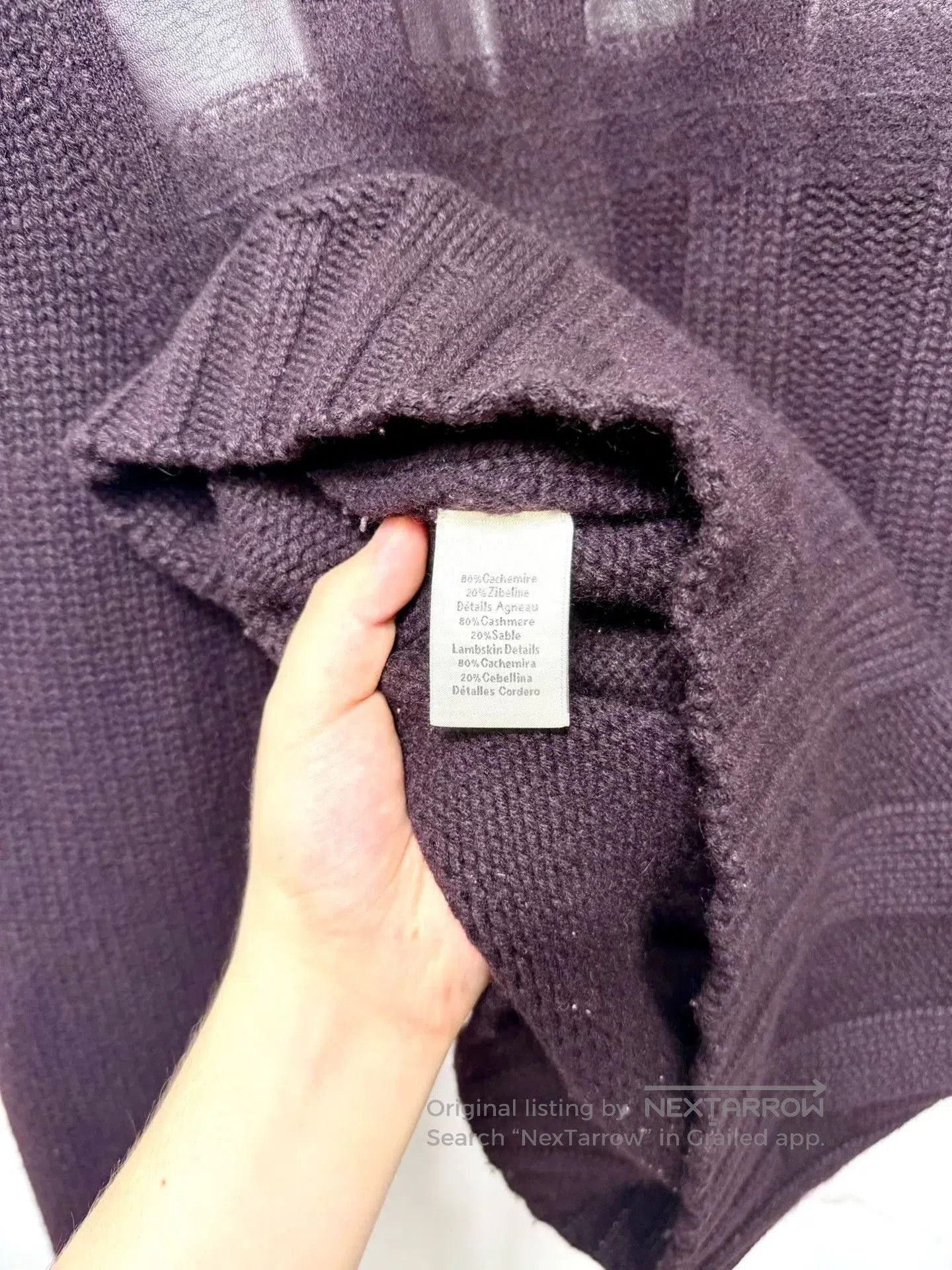 Hermes hermes high-neck zip sweater with leather panels. Size US M / EU 48-50 / 2 - 5 Thumbnail