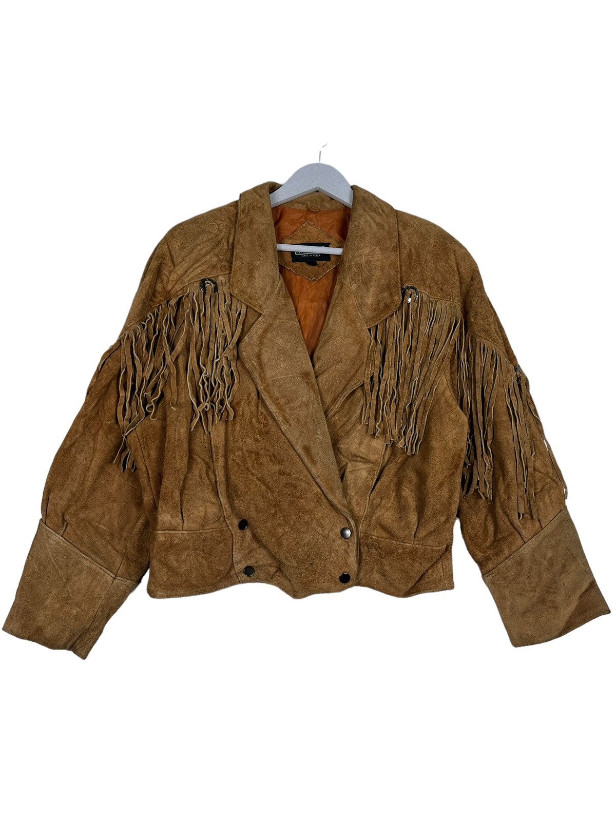 Japanese Brand 🔥 70s ANNE GEE WESTERN LEATHER JACKET Size US M / EU 48-50 / 2 - 2 Thumbnail