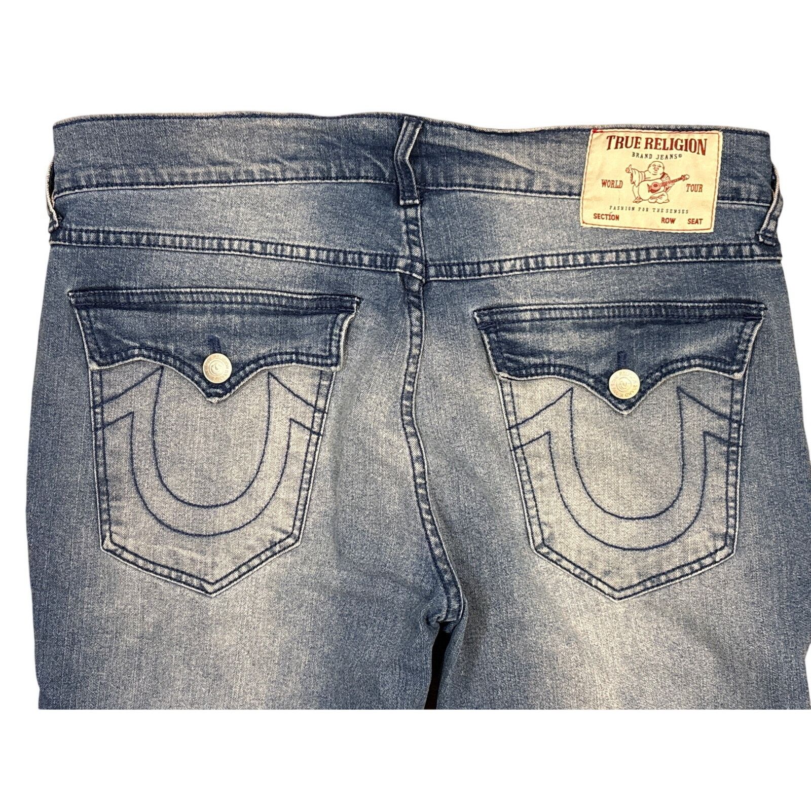 True Religion Men’s True Religion Blue denim jeans Ricky Relaxed 34x34 Size US 34 / EU 50 - 2 Thumbnail