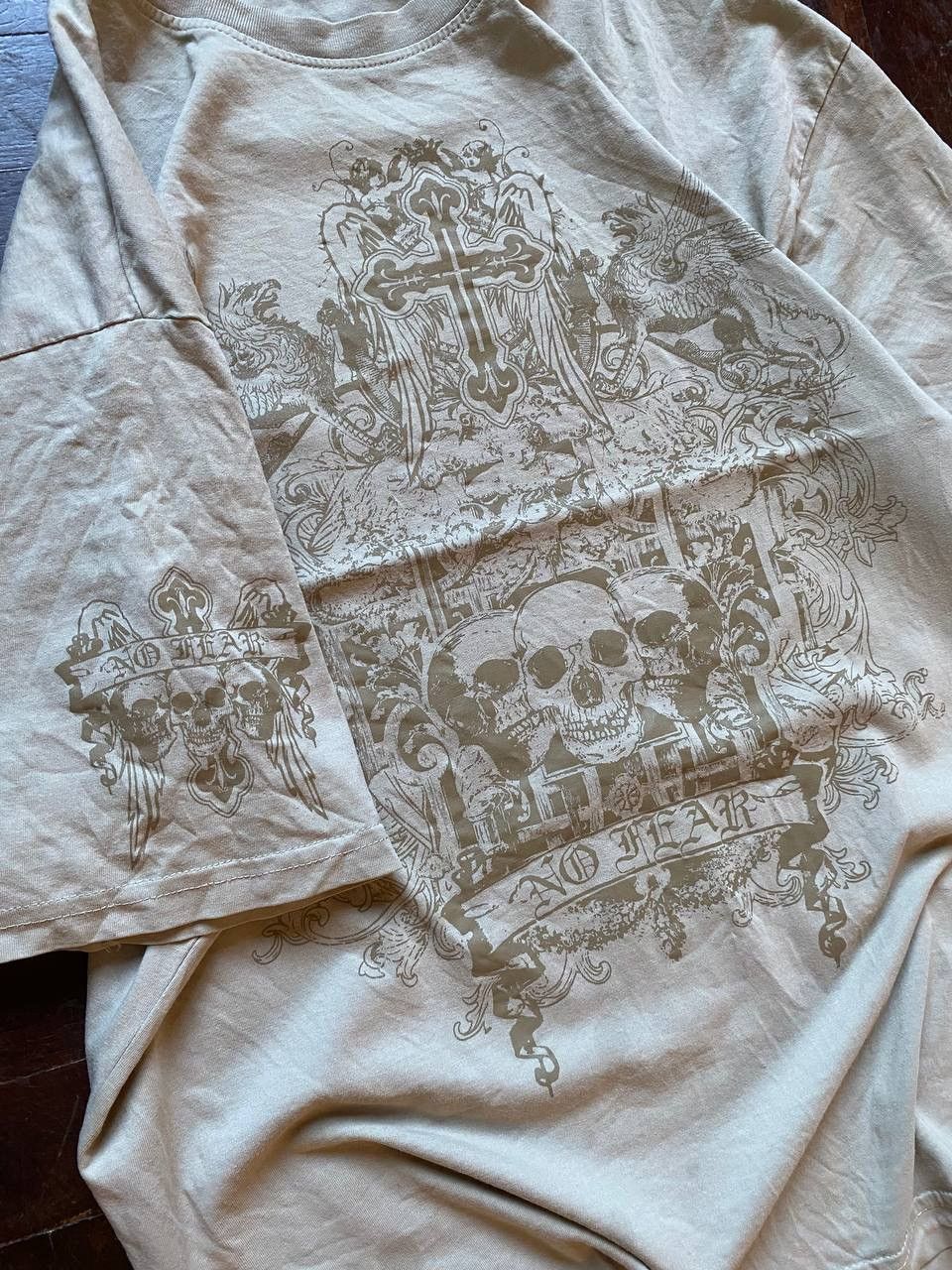 No Fear × Vintage Vintage Opium No Fear Y2K Big Logo Skate Tee Size US XL / EU 56 / 4 - 4 Thumbnail