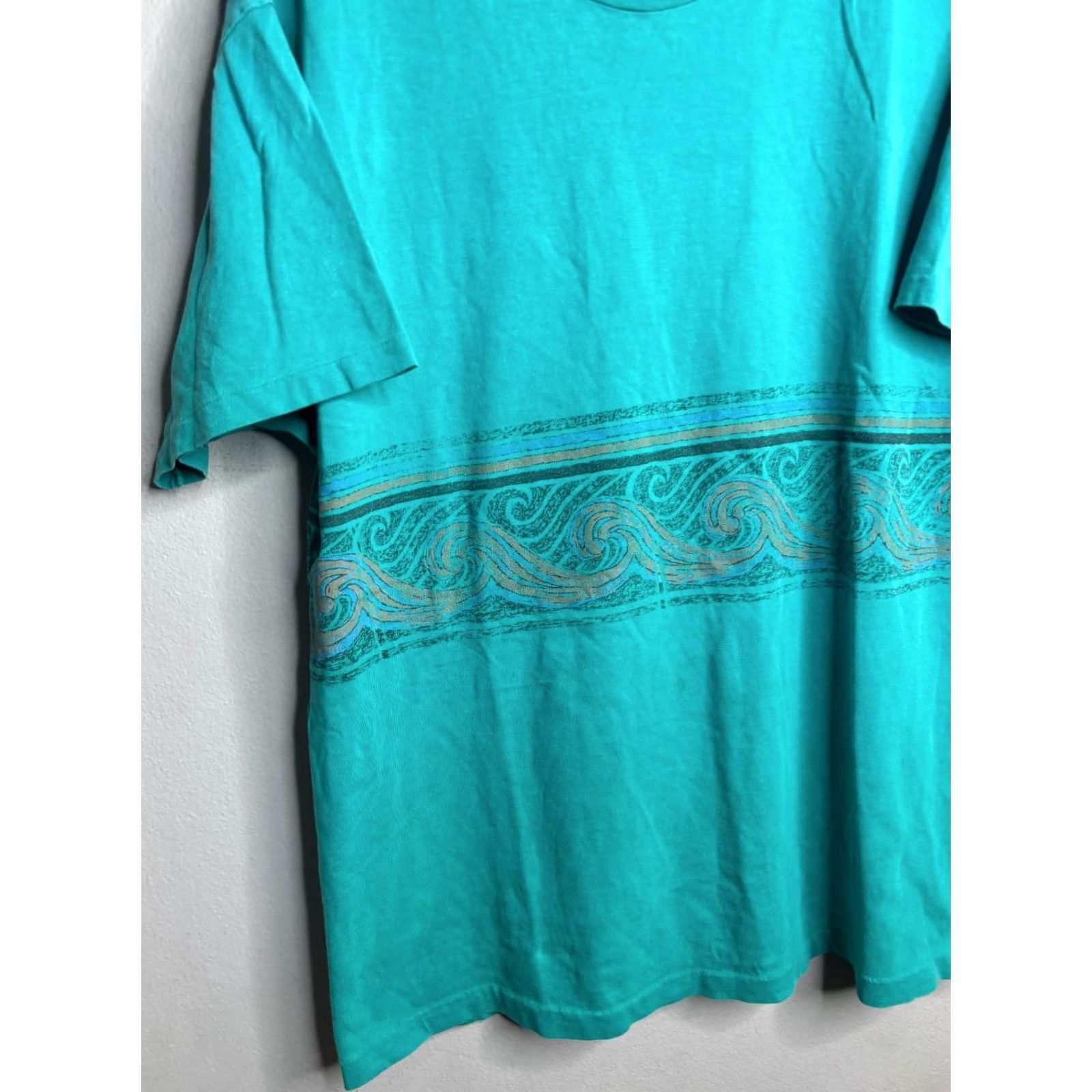 Vintage VTG Pacific Coast Highway T-Shirt Crew Neck Short Sleeve 90s Green L Mens Size US L / EU 52-54 / 3 - 2 Thumbnail
