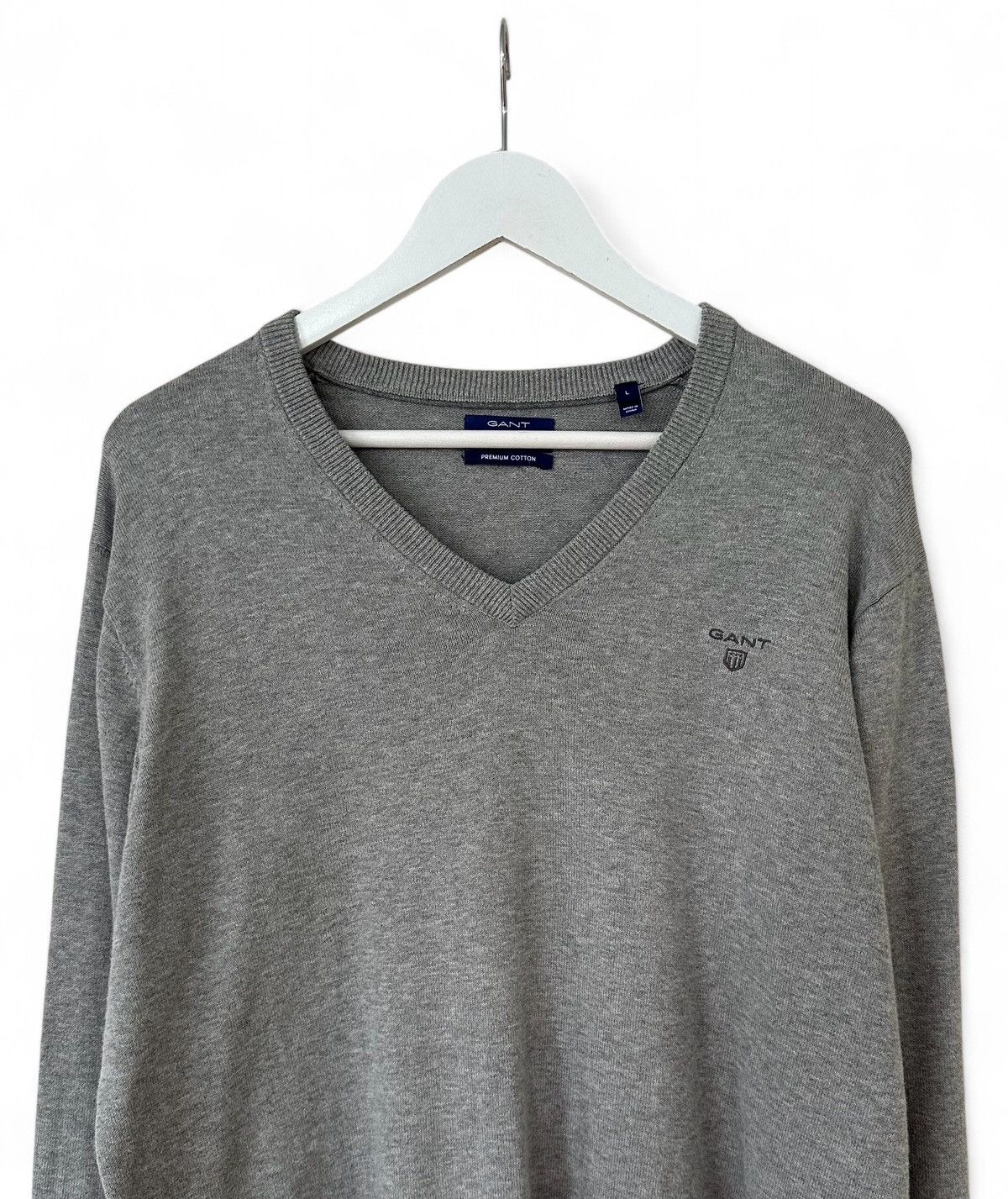 Gant GANT Premium Cotton Logo Sweater Jumper Men's Size L Size US L / EU 52-54 / 3 - 3 Thumbnail