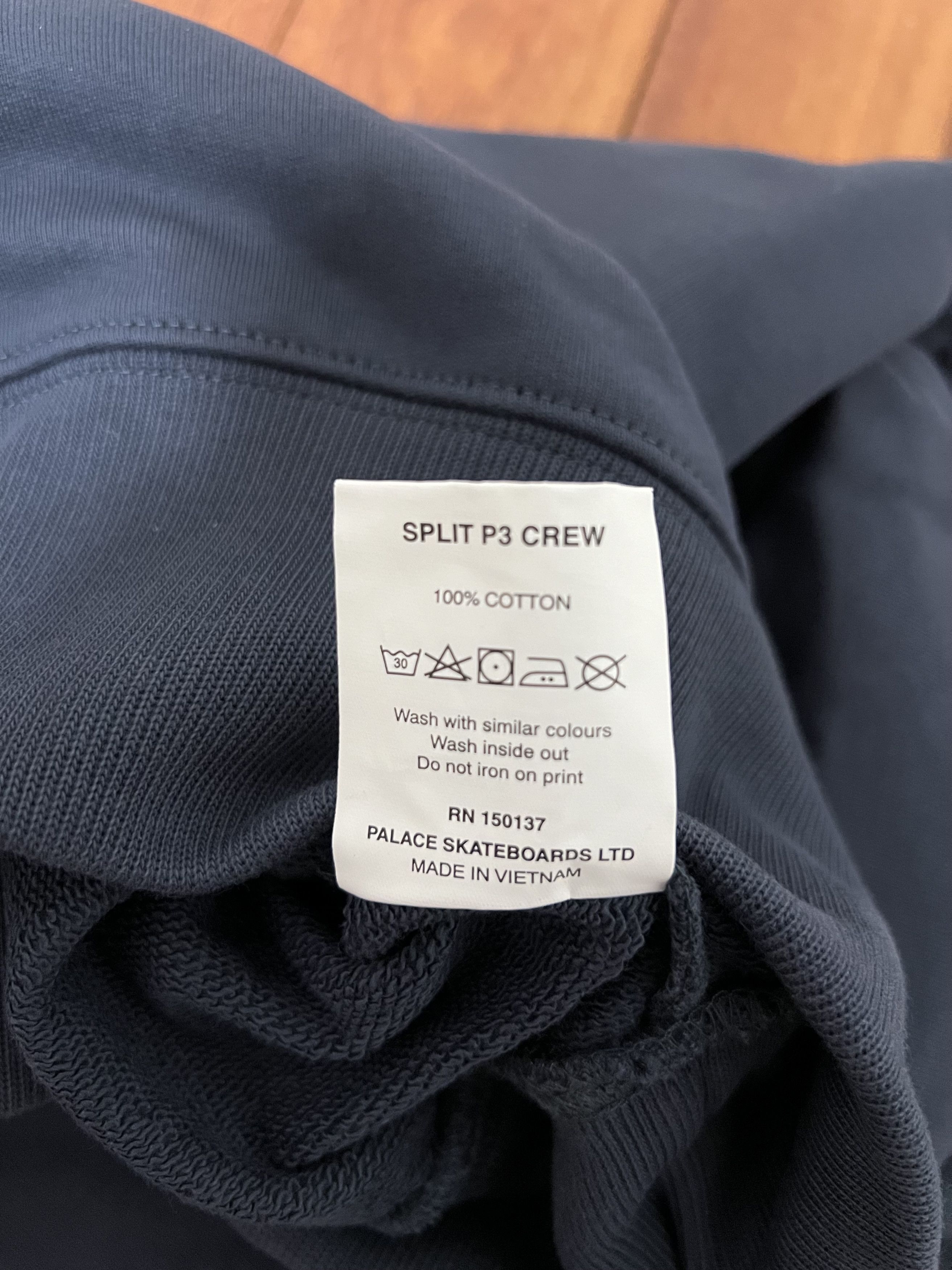 Palace 💚 2019 Palace Split P3 Crew Navy Large NEW Size US L / EU 52-54 / 3 - 8 Thumbnail