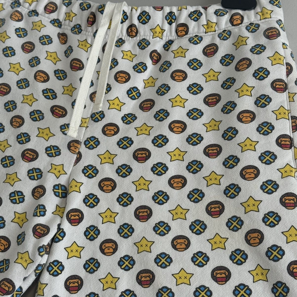 Bape × Kaws OG Bape x Kaws Baby Milo Monogram Sweat Shorts. Size US 28 / EU 44 - 4 Thumbnail
