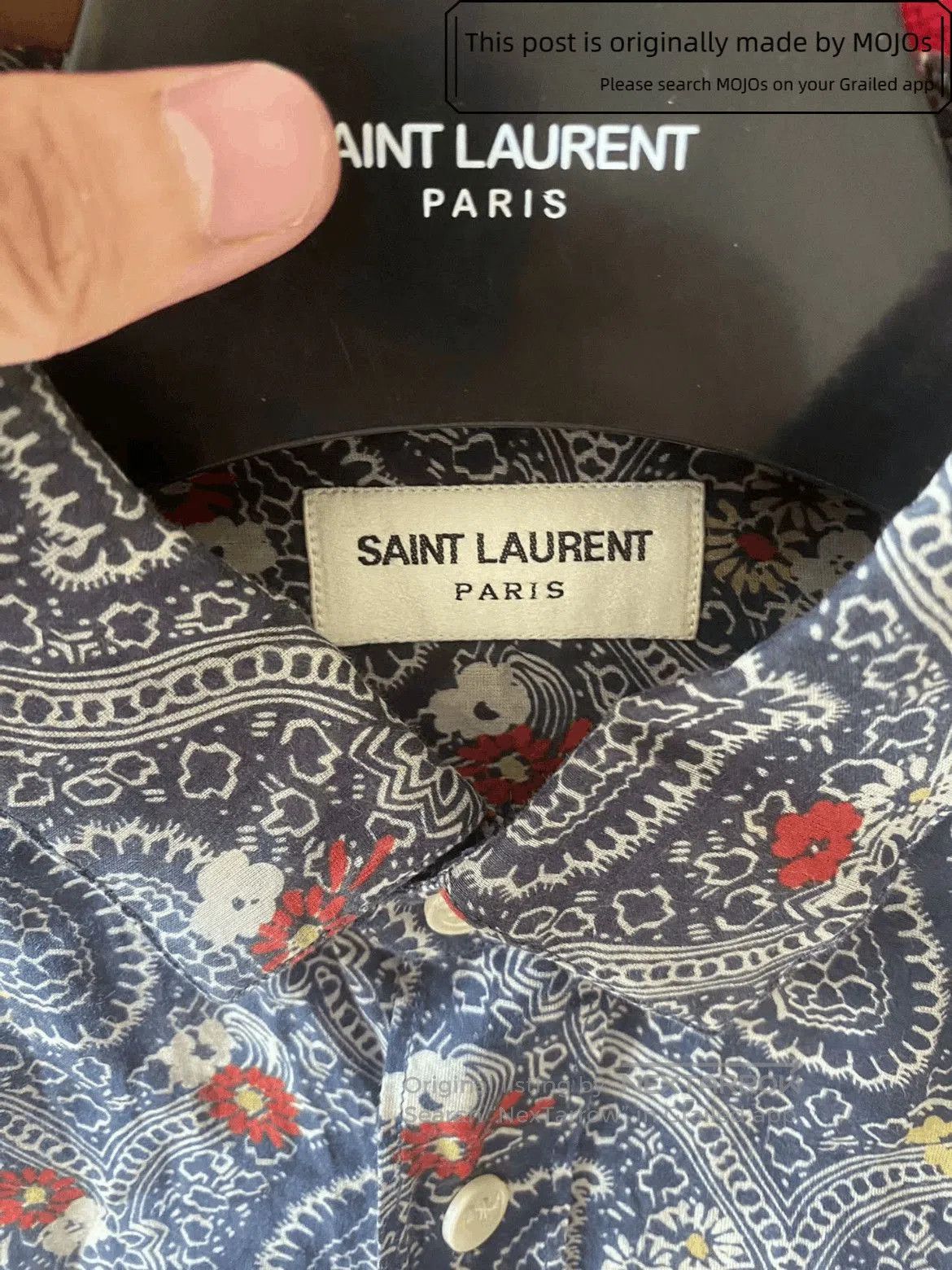 Saint Laurent Paris Sz 39 Saint Laurent Paris 15SS Bandanna Pattern Shirt. Size US M / EU 48-50 / 2 - 3 Thumbnail