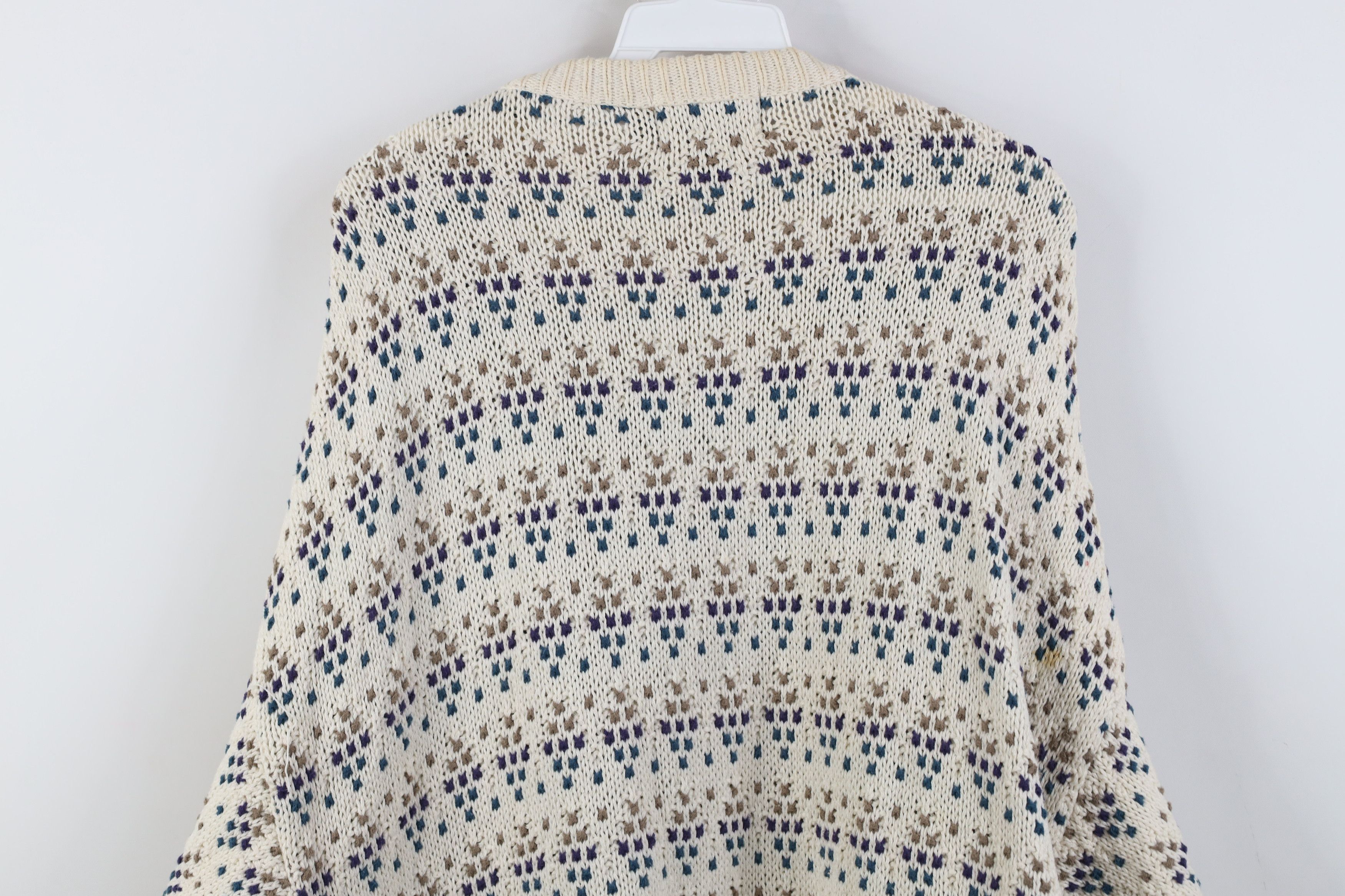 Eddie Bauer Vintage 90s Eddie Bauer Cotton Geometric Knit Sweater USA Size US L / EU 52-54 / 3 - 12 Thumbnail