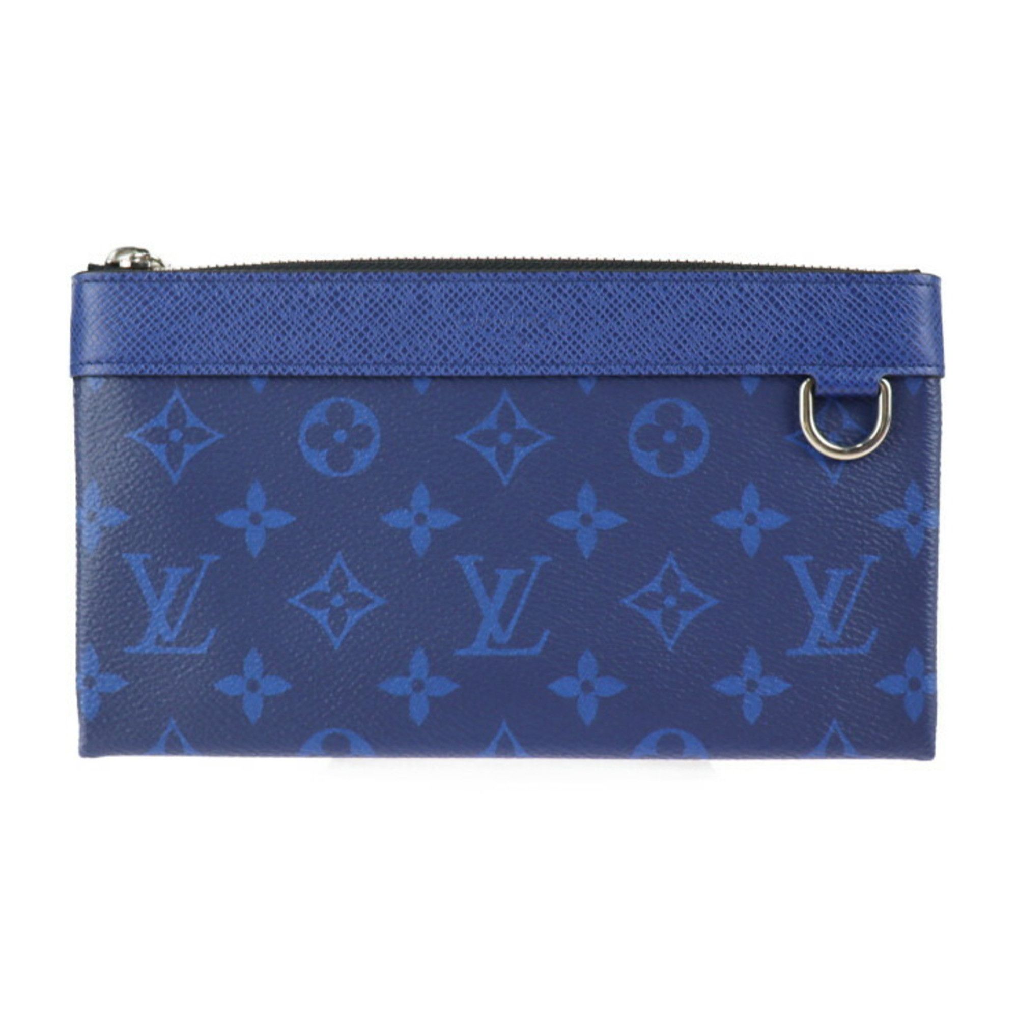 Louis Vuitton Blue Taigarama Pochette Discovery PM