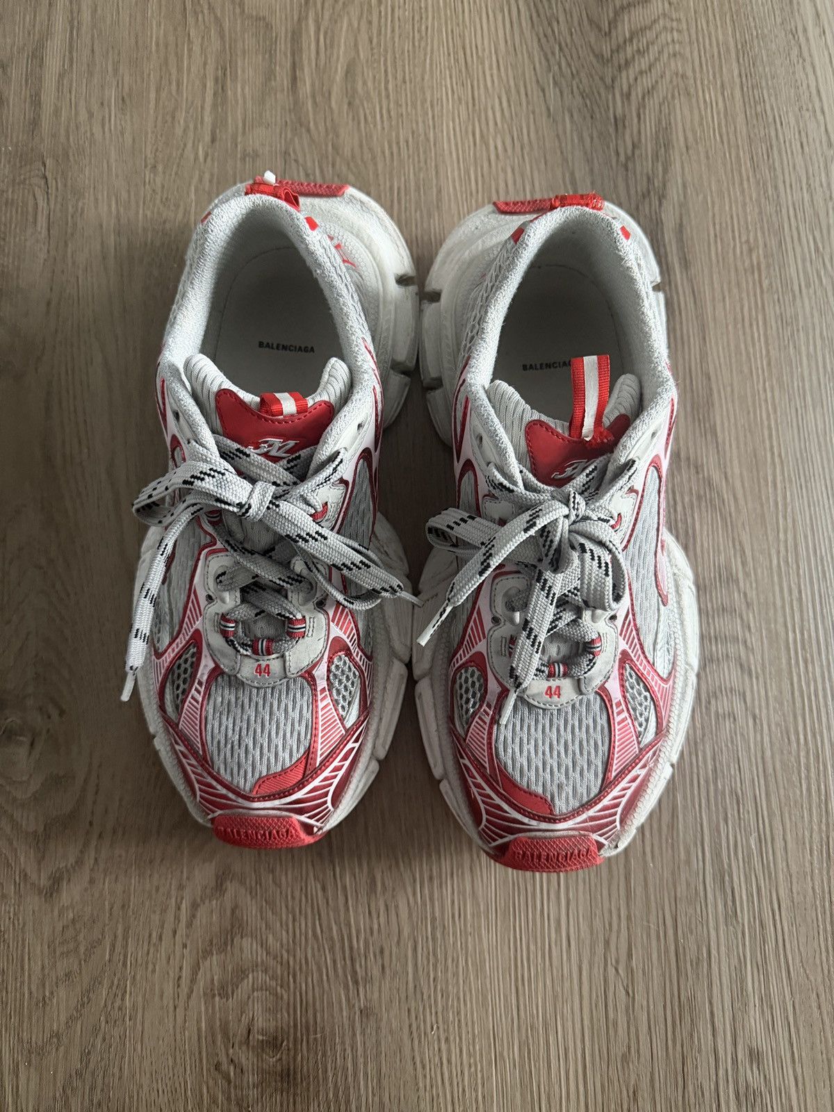 Balenciaga Balenciaga 3XL Runner Red/Silver Size 44 Size US 11 / EU 44 - 3 Thumbnail