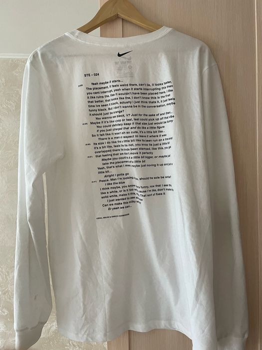 Nike off white store campus long sleeve