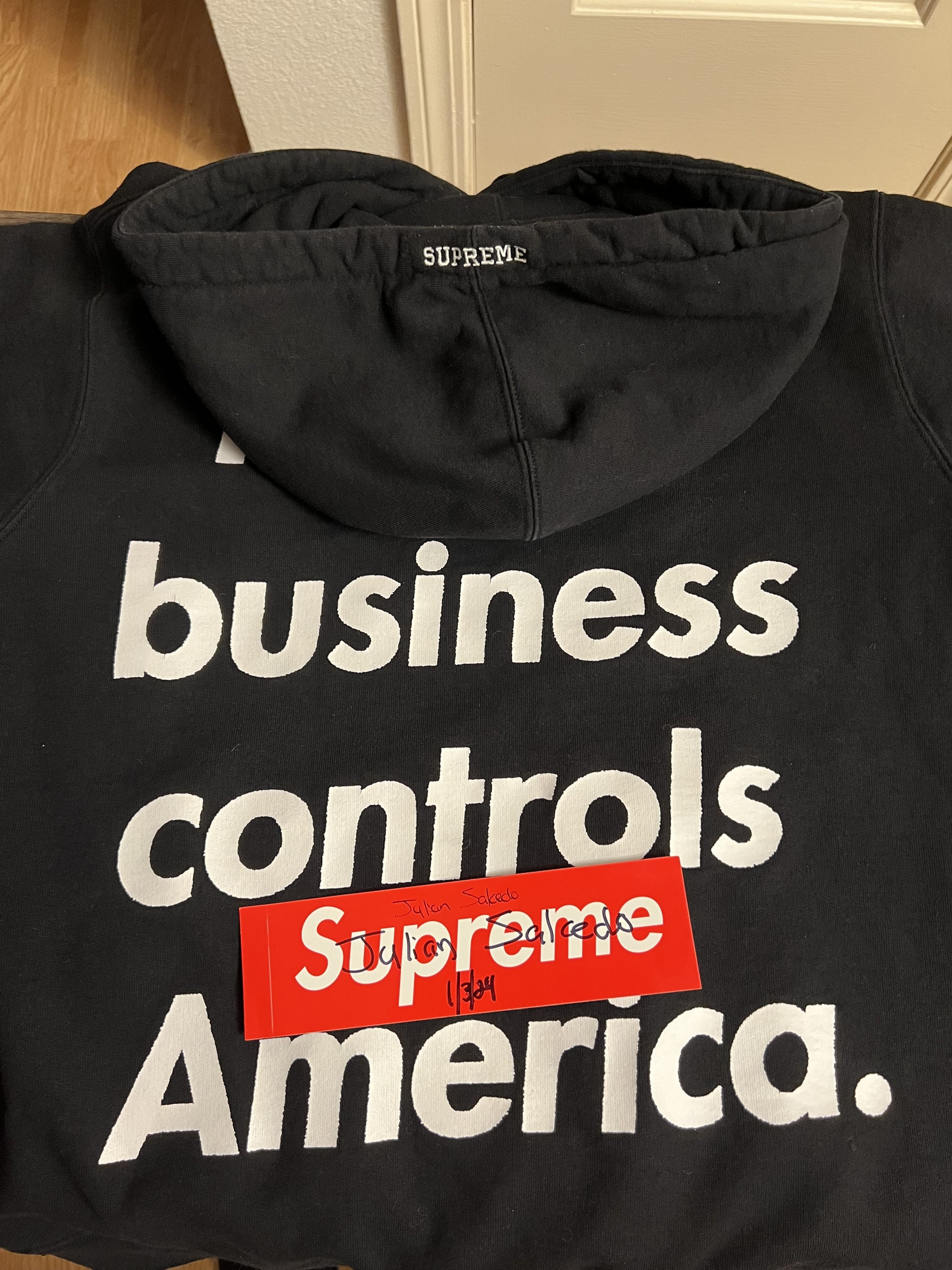 Supreme Supreme Illegal Business Hoodie Size US M / EU 48-50 / 2 - 3 Thumbnail