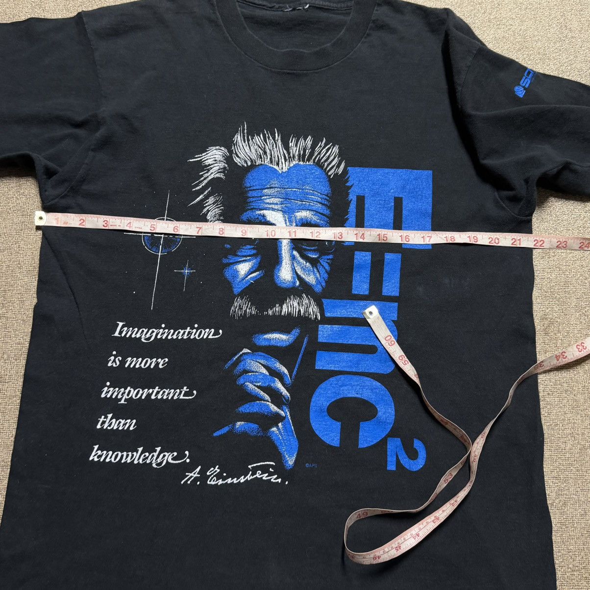 Fruit Of The Loom VTG 90s Albert Einstein Imagination Scitrek T-Shirt Rare XL Size US XL / EU 56 / 4 - 8 Thumbnail