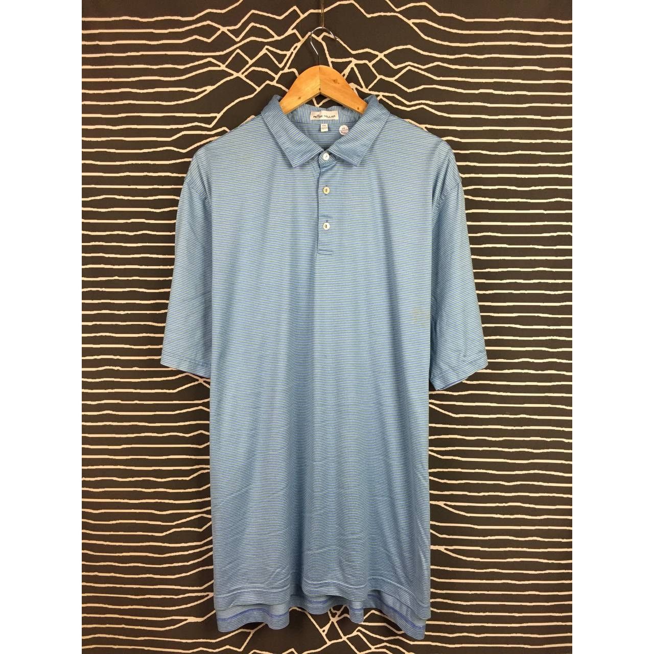 Peter Millar × Vintage Peter Millar Crown Golf Performance Striped Polo Tee Size US XXL / EU 58 / 5 - 2 Thumbnail