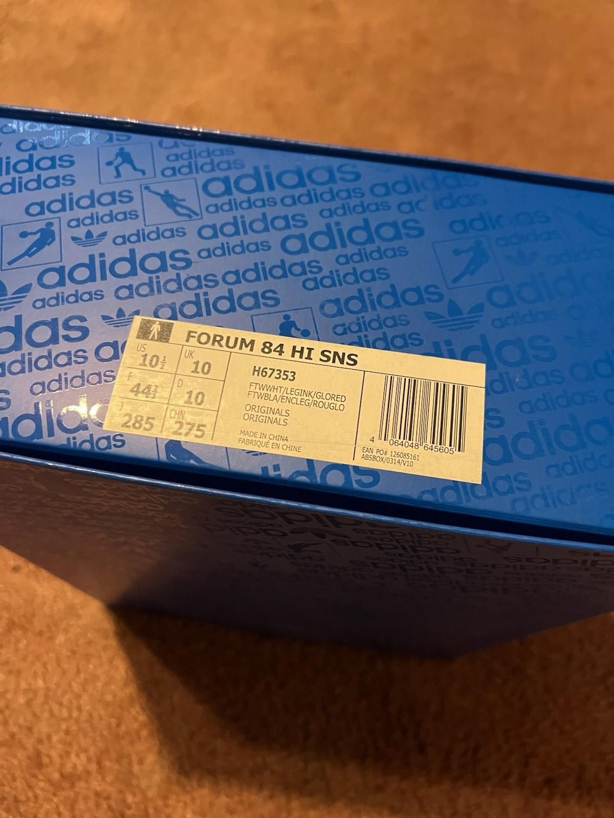 Adidas adidas Sneakersnstuff Forum 84 High White Legend Ink H67353 Size US 10.5 / EU 43-44 - 9 Thumbnail