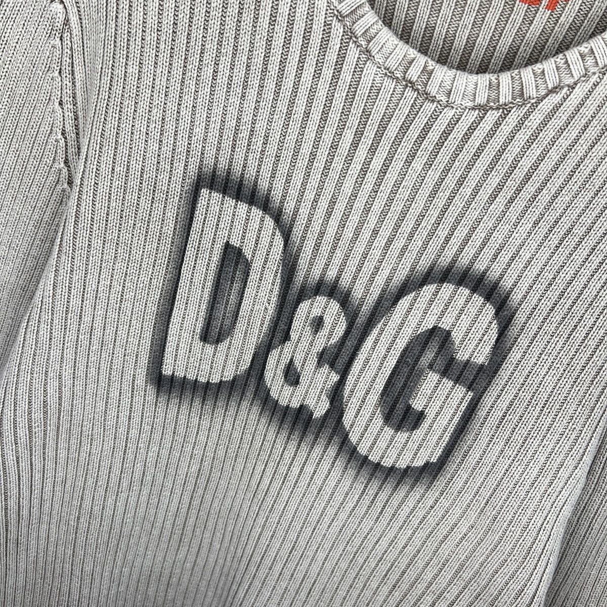 20471120 × Dolce & Gabbana × If Six Was Nine Washed Dolce Gabbana Style Knit Sweater Thrashed Y2K Size US M / EU 48-50 / 2 - 5 Thumbnail