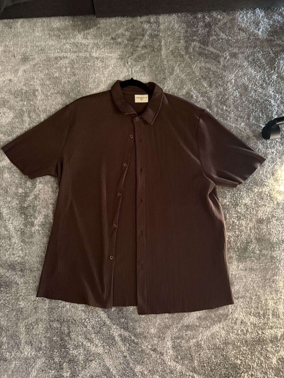 YoungLA Brown Button Up Shirt YoungLA Large Size US L / EU 52-54 / 3 - 1 Thumbnail