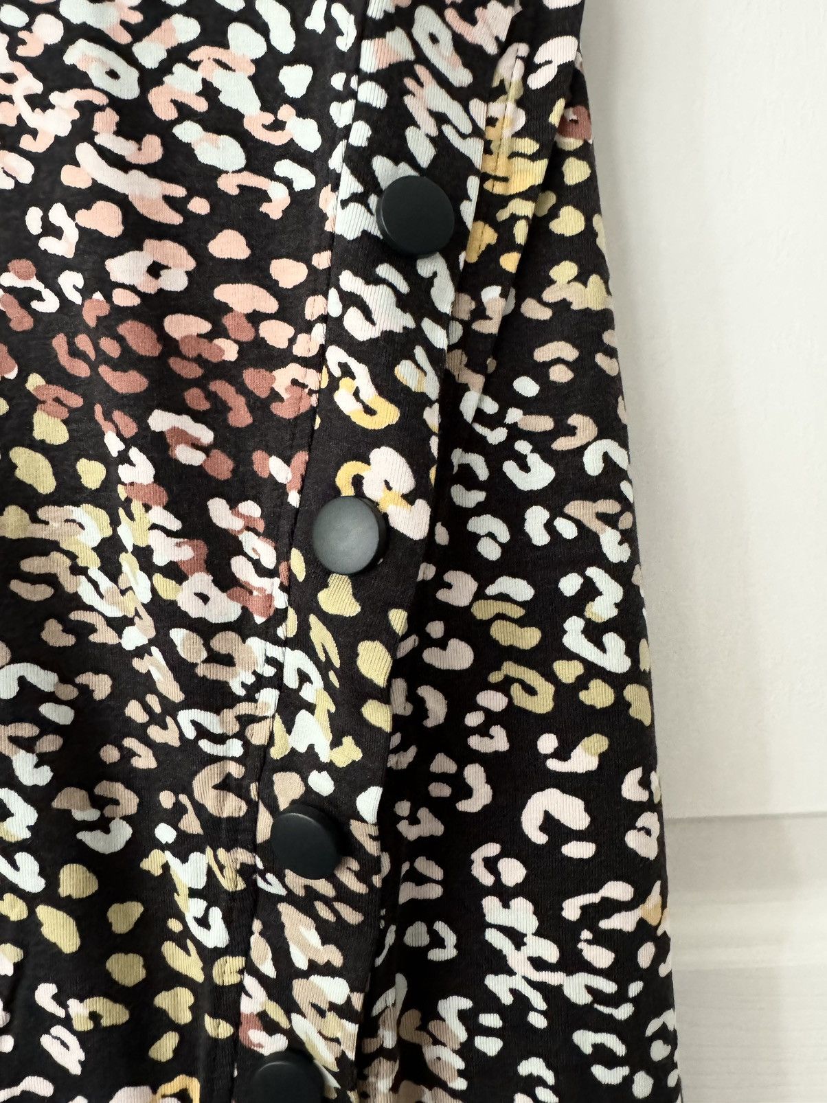 Anthropologie Gray State Chiara Animal Print Midi Dress, Size XS Size XS / US 0-2 / IT 36-38 - 7 Thumbnail