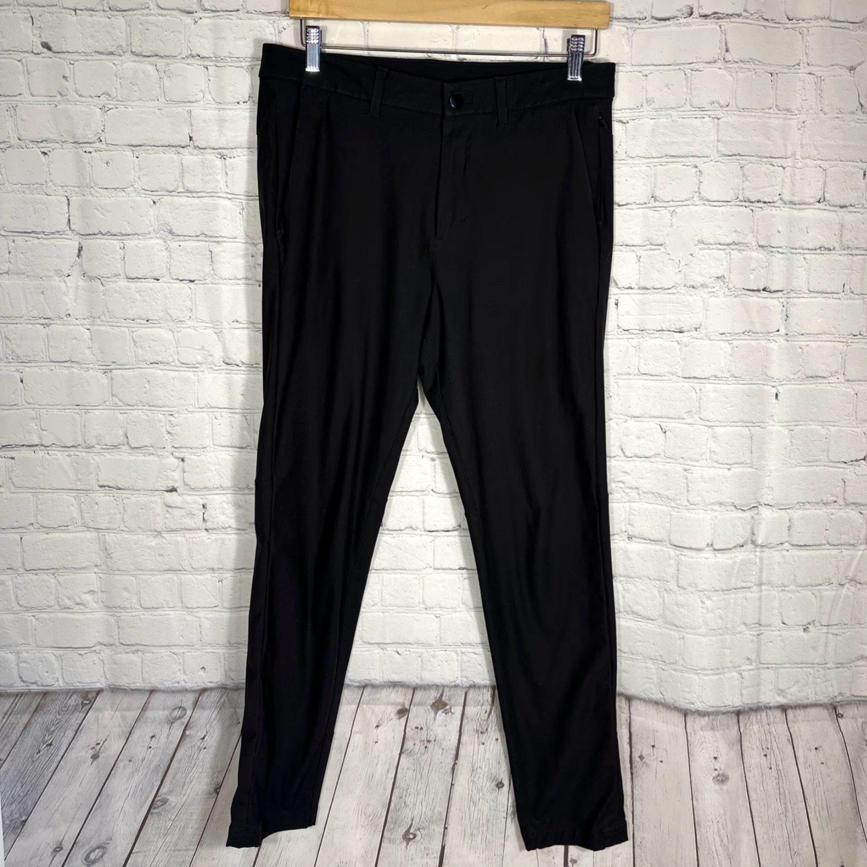 Lululemon Lululemon ABC Commission Pant Slim Fit Chinos Warpstreme Black M5439S 31 Men Pants Size US 31 - 2 Thumbnail