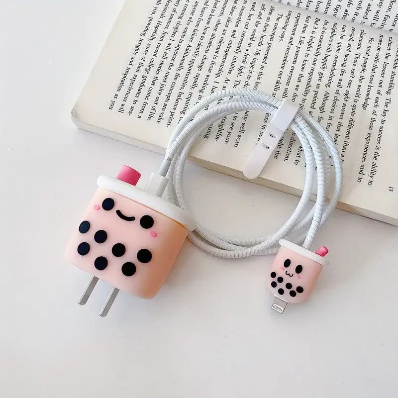 & Other Stories Boba Pearl Milk Tea iPhone Charger Cover Cable Protector P57 Size ONE SIZE - 2 Thumbnail