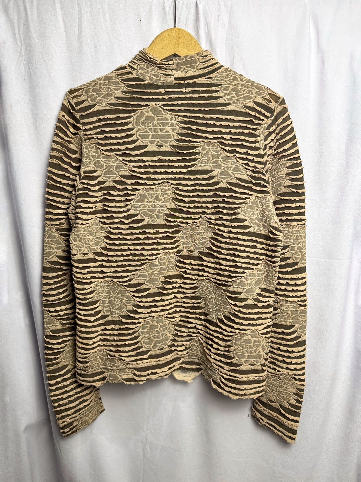 20471120 × Beauty Beast × Japanese Brand Japanese Biangca Zigzag Mesh Long Sleeve Size US S / EU 44-46 / 1 - 2 Thumbnail