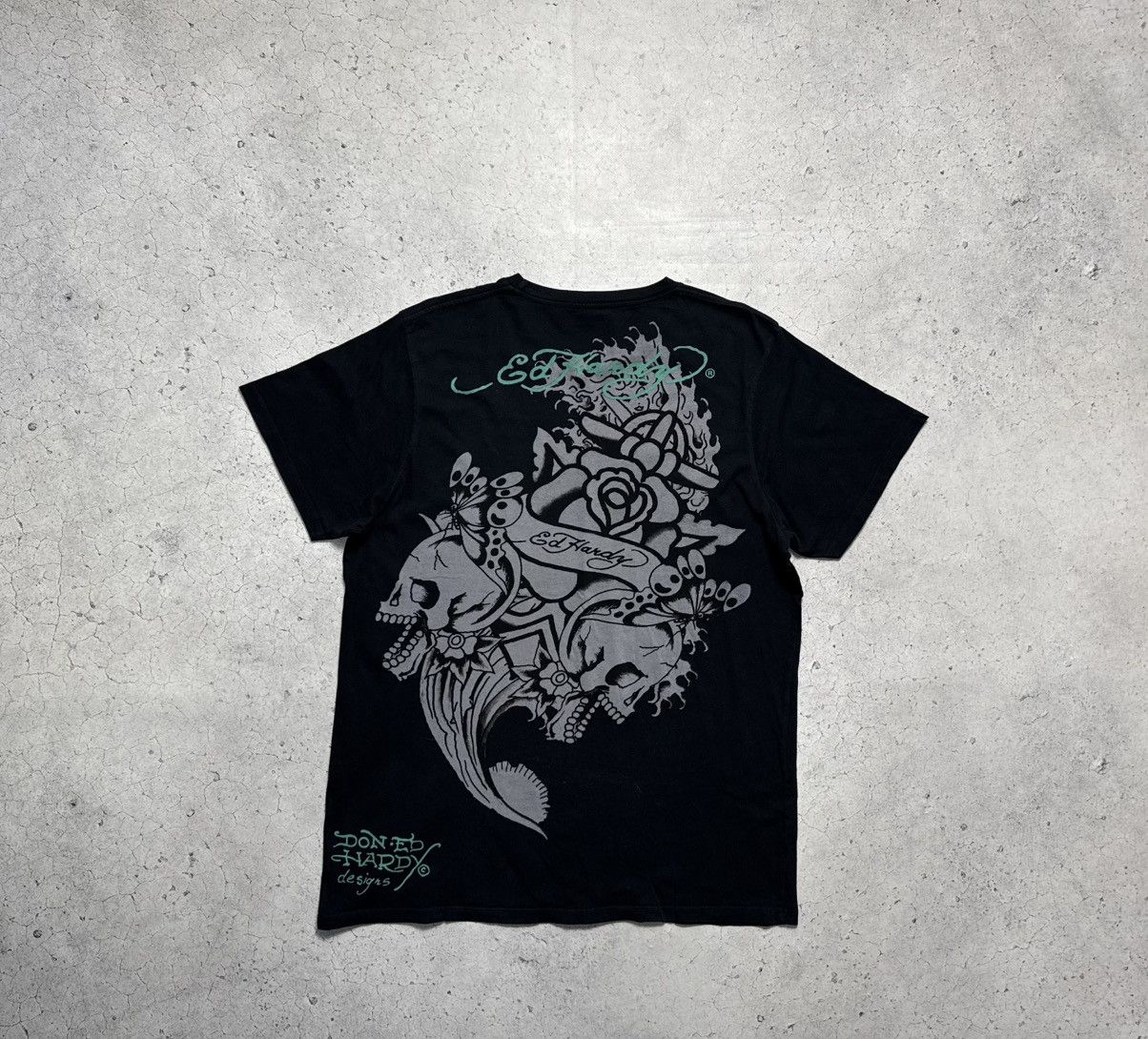 Ed Hardy Ed Hardy by Christian Audigier Big Logo T-Shirt Size XXL Size US XXL / EU 58 / 5 - 9 Thumbnail