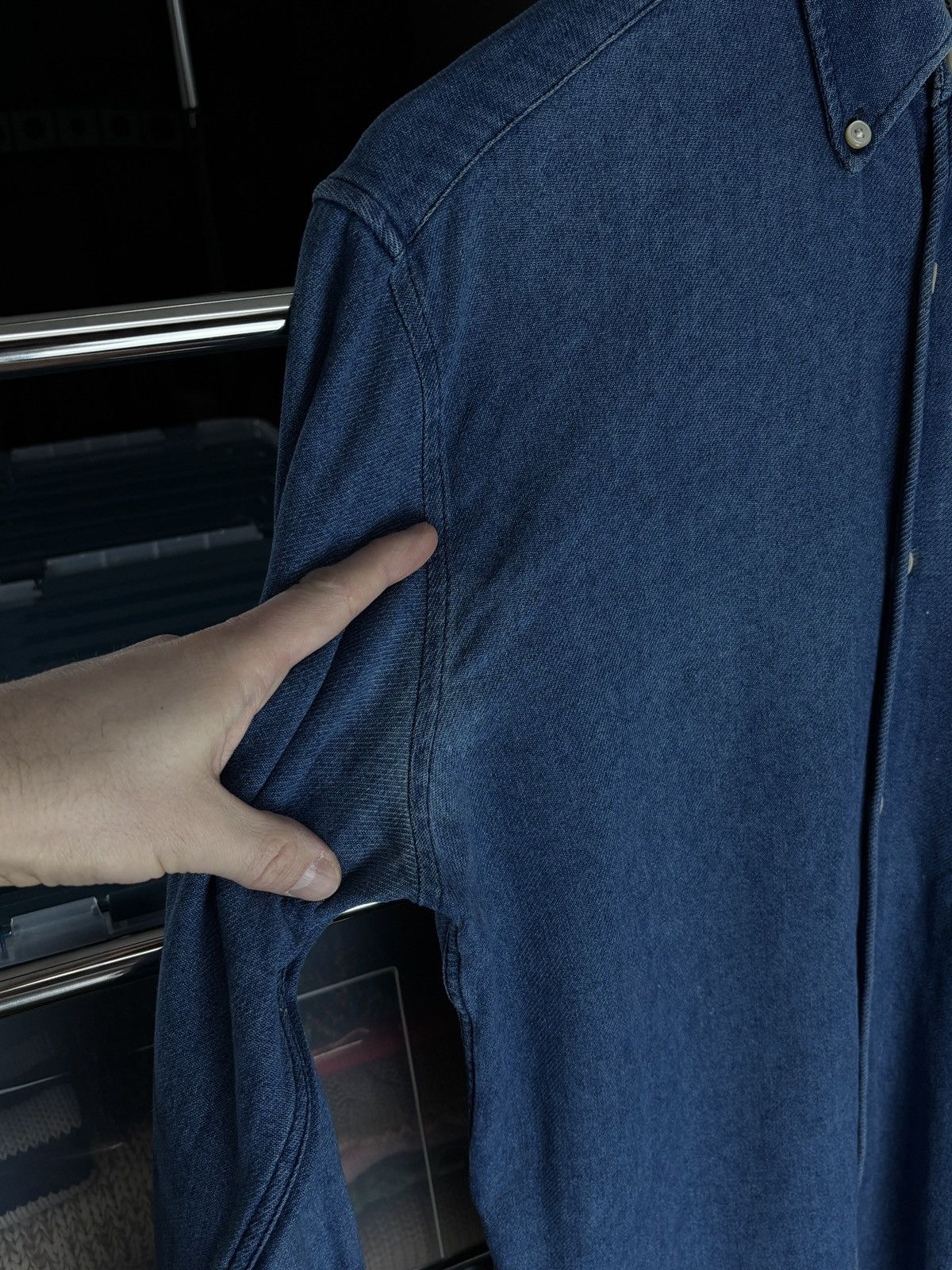 Our Legacy Our Legacy Blue Vintage Button Up Shirt Archive Denim Size US M / EU 48-50 / 2 - 7 Thumbnail