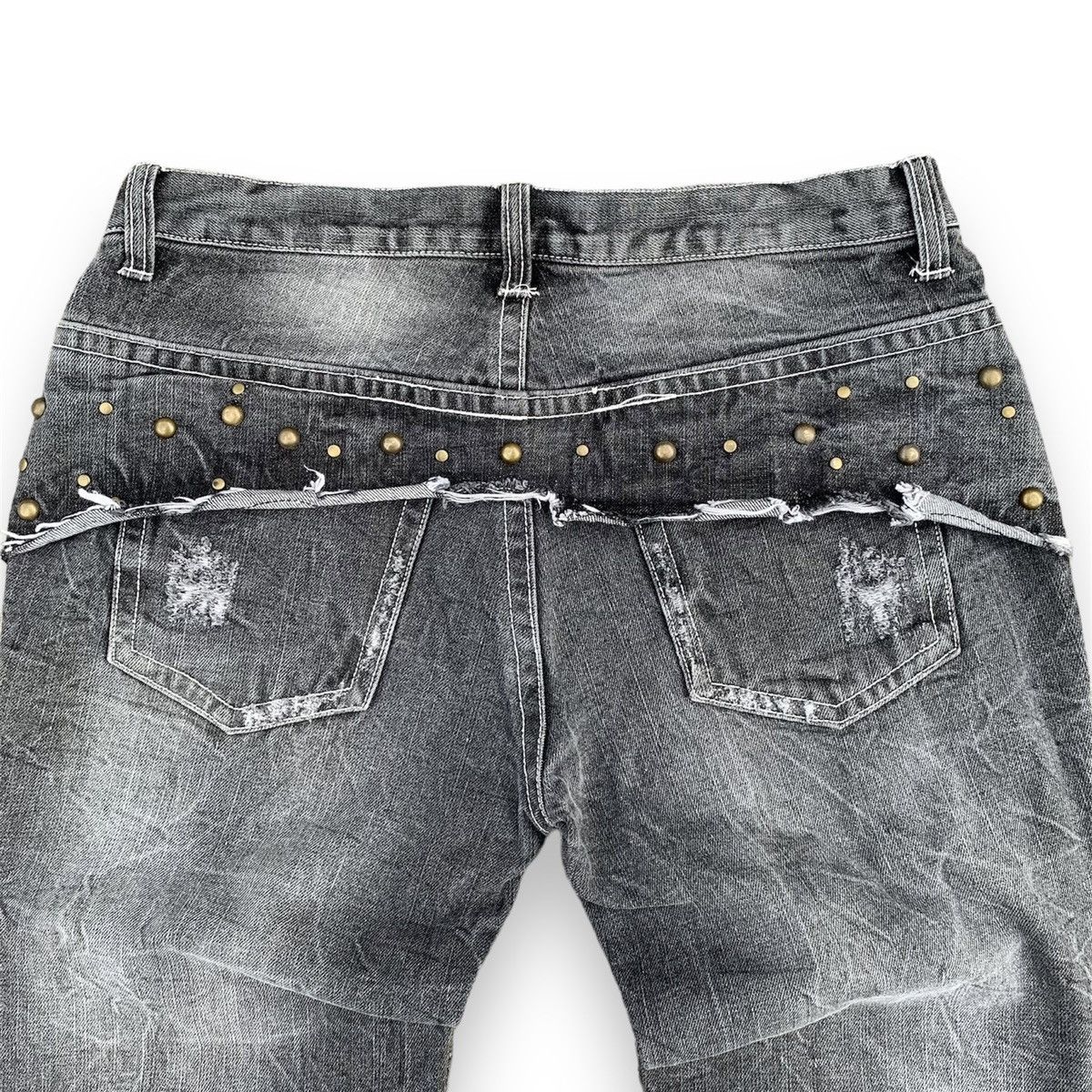 If Six Was Nine × Japanese Brand × Tornado Mart Low box flare studed pants Size US 32 / EU 48 - 10 Thumbnail
