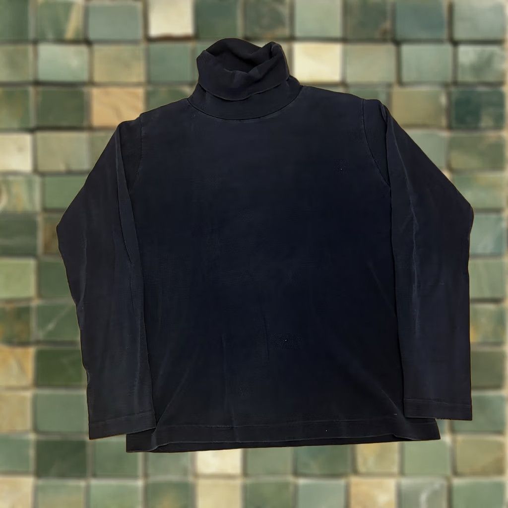 Vintage VINTAGE Rossi 80s Black Turtleneck Shirt Small Womens Long Sleeve Size S / US 4 / IT 40 - 1 Thumbnail