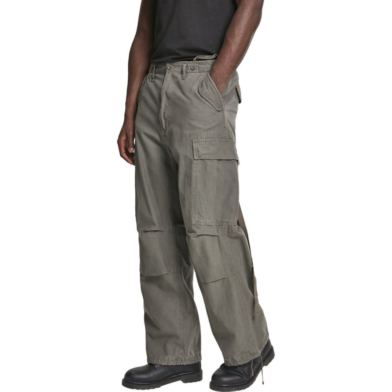Japanese Brand Vintage Brandit M-65 Cargo Baggy Pants Military Japan Y2K Size US 32 / EU 48 - 1 Thumbnail
