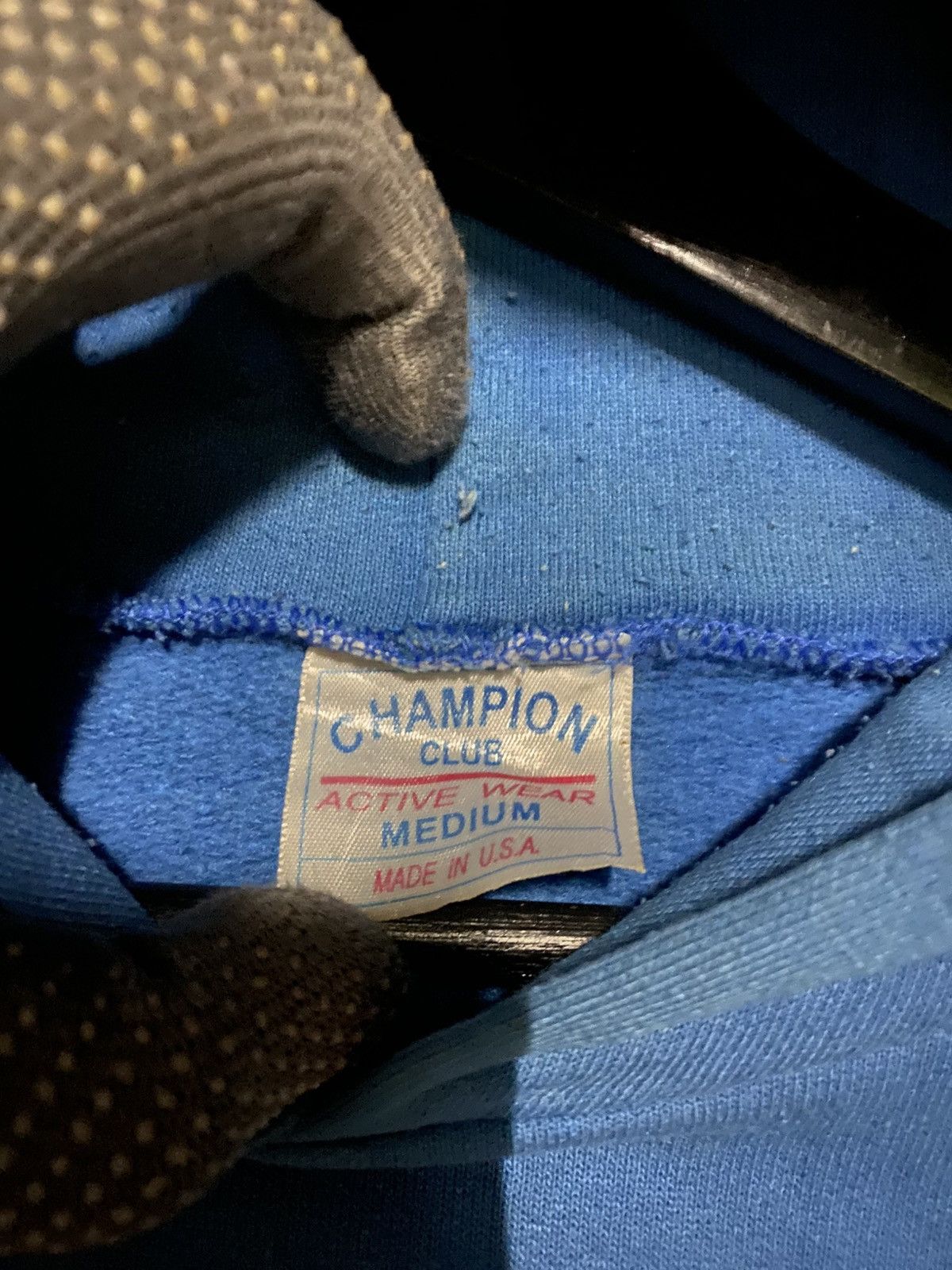 Vintage Vintage Champion Club USA-Made YALE Hoodie – Blue Collegiate Size US M / EU 48-50 / 2 - 7 Thumbnail