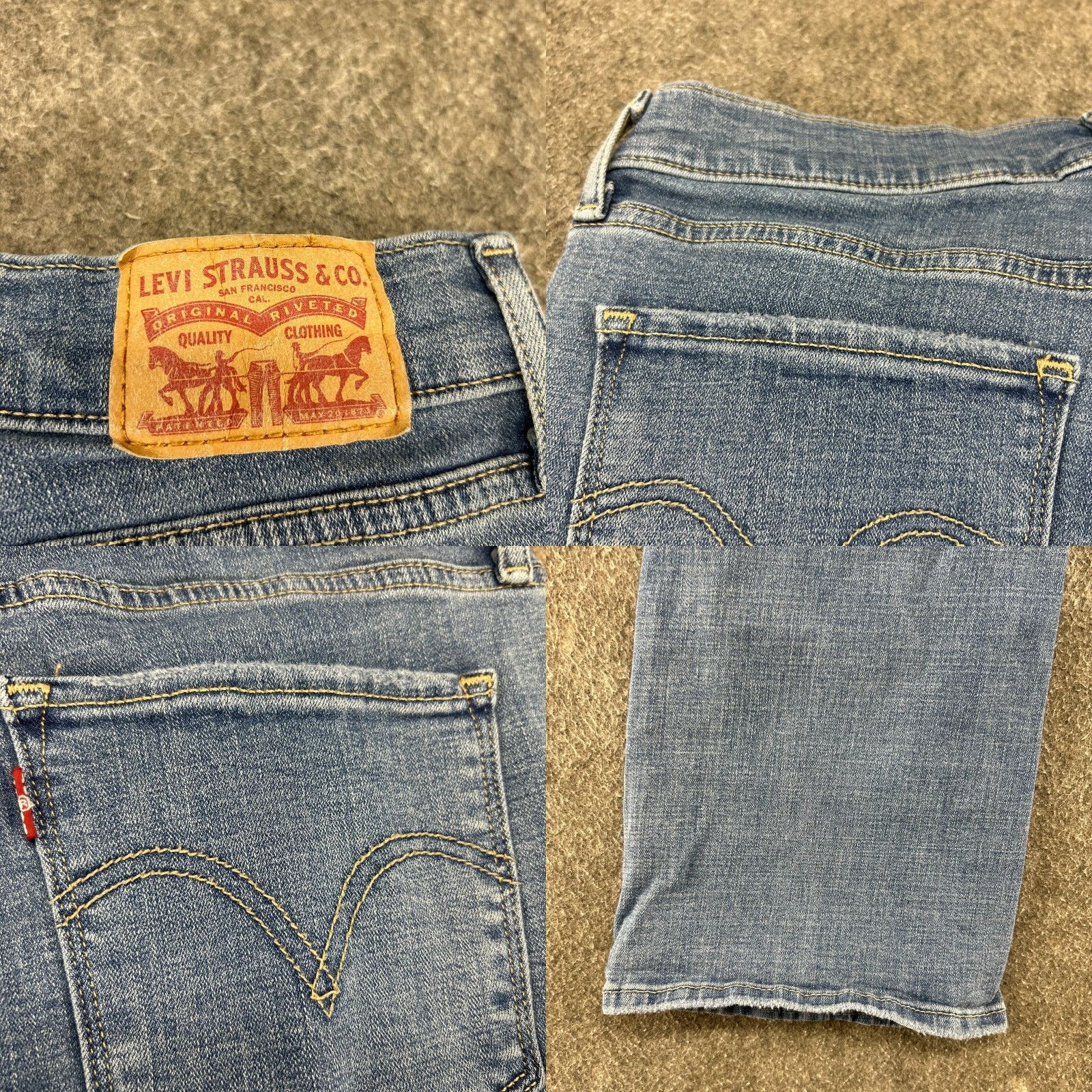 Levi's Levi's Jeans Womens 10 Blue Bootcut Classic Fit Light Wash Stretch Denim Cotton Jeans Women Regular 32x30 Blue Bootcut Stretch Distressed Size 24" / US 00 / IT 34 - 9 Thumbnail