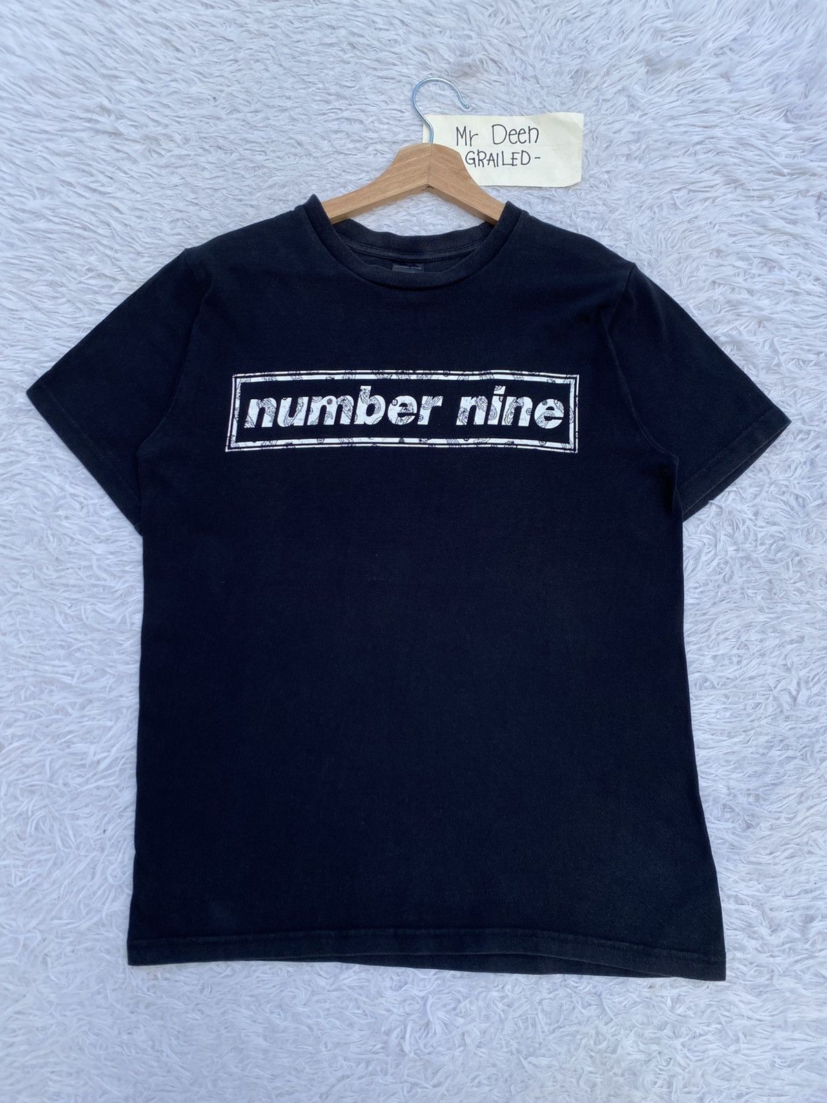 Number (N)ine Rare Number (N)ine Spellout Box Logo T-shirt Size US S / EU 44-46 / 1 - 3 Thumbnail