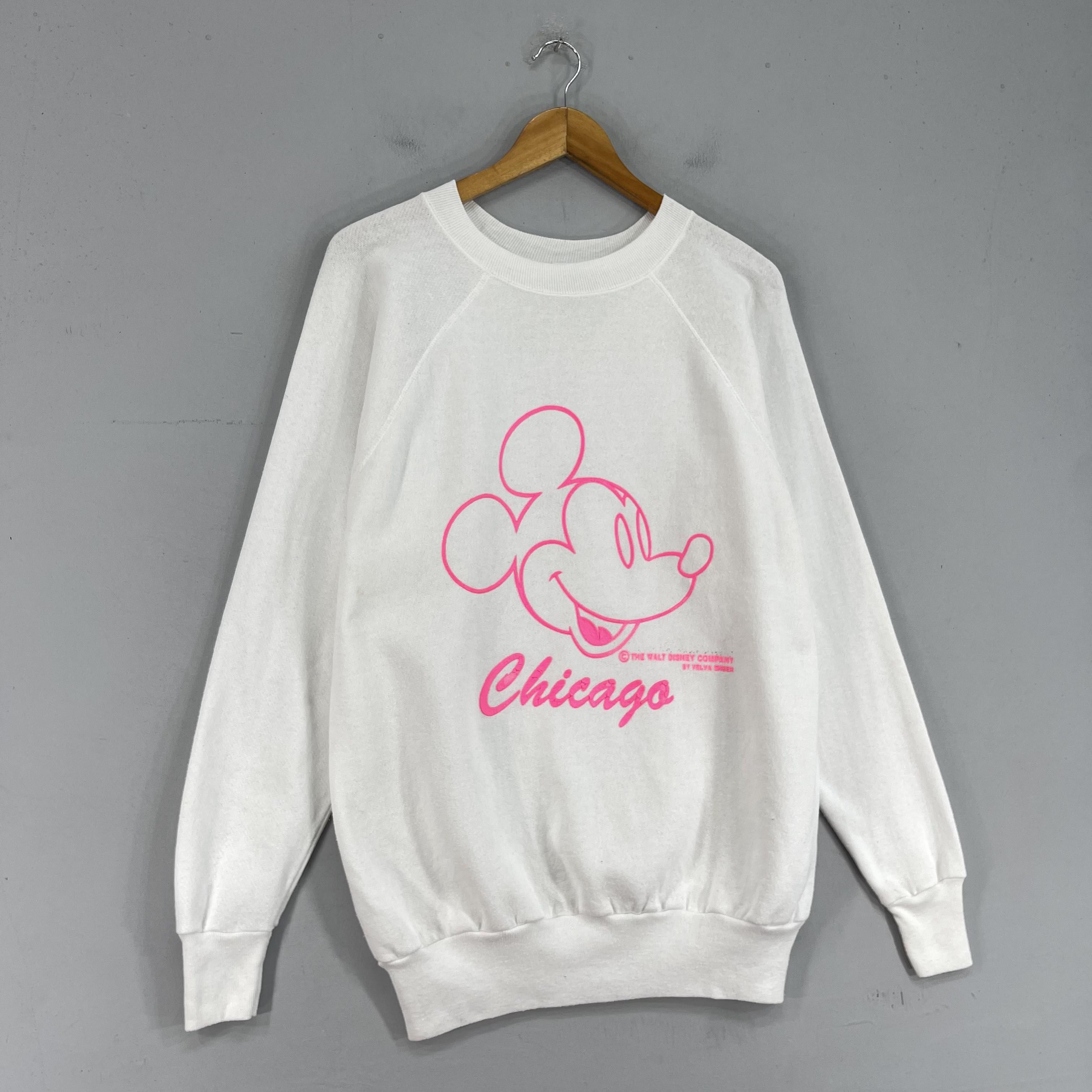 Mickey Mouse × Velva Sheen × Vintage Vintage MICKEY MOUSE Chicago Cartoon Printed Sweatshirt Size US M / EU 48-50 / 2 - 3 Thumbnail