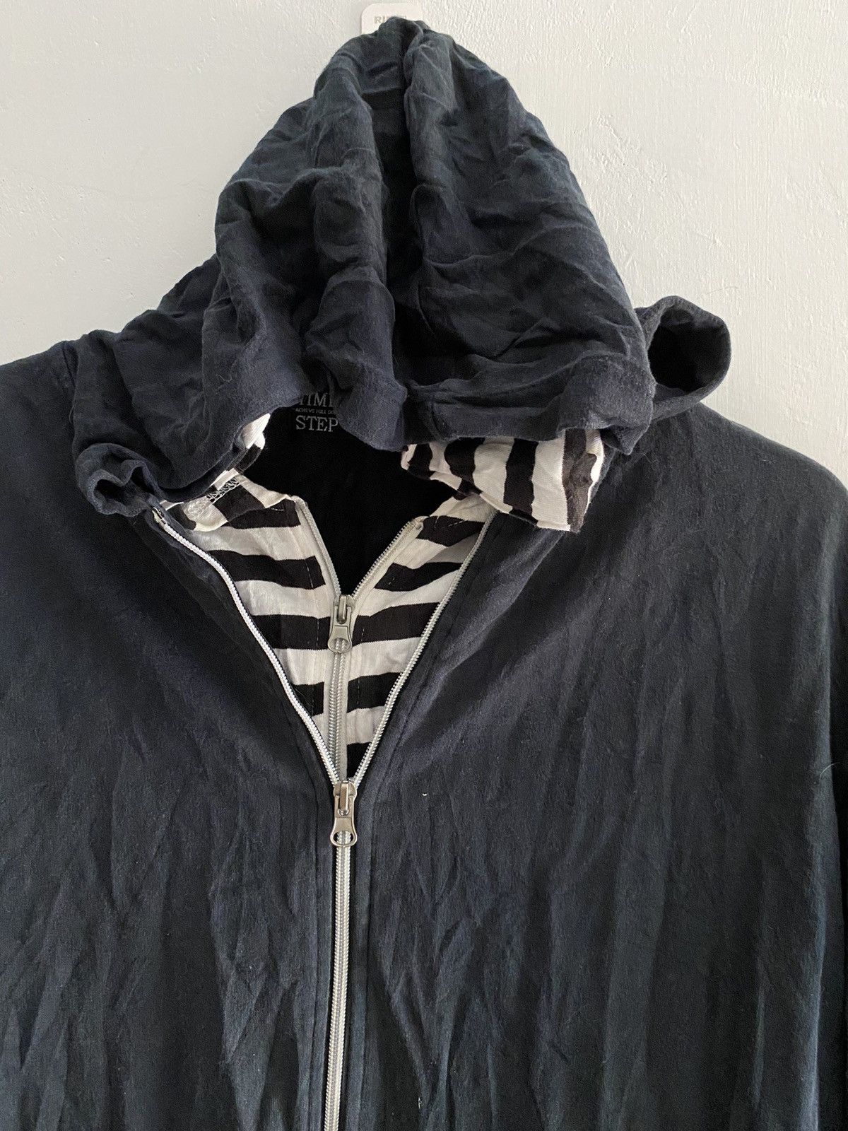 Le Grande Bleu (L.G.B.) Vintage Time step streetwear double layers zip hoodie Size US L / EU 52-54 / 3 - 6 Thumbnail