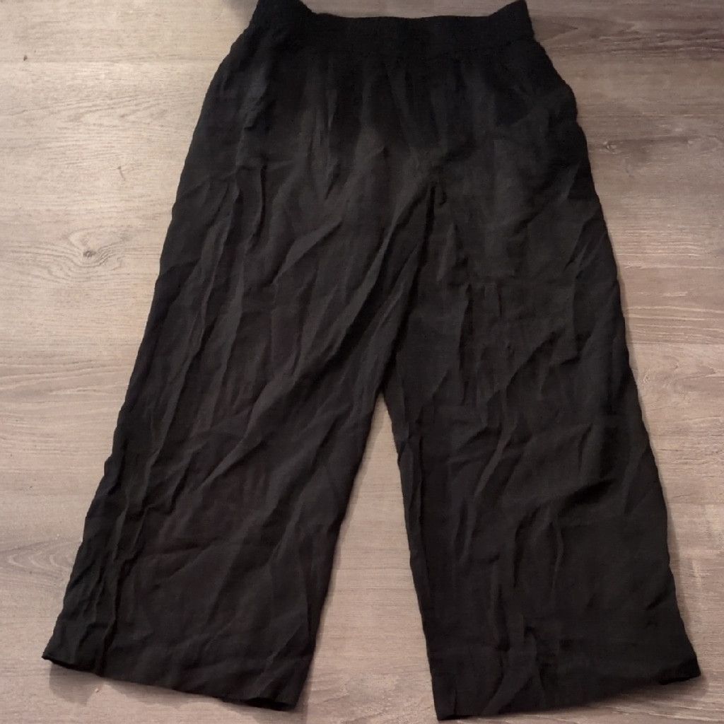 Madewell Madewell Factory Black Pull On Pants Size LP Size 32" / US 10 / IT 46 - 1 Thumbnail