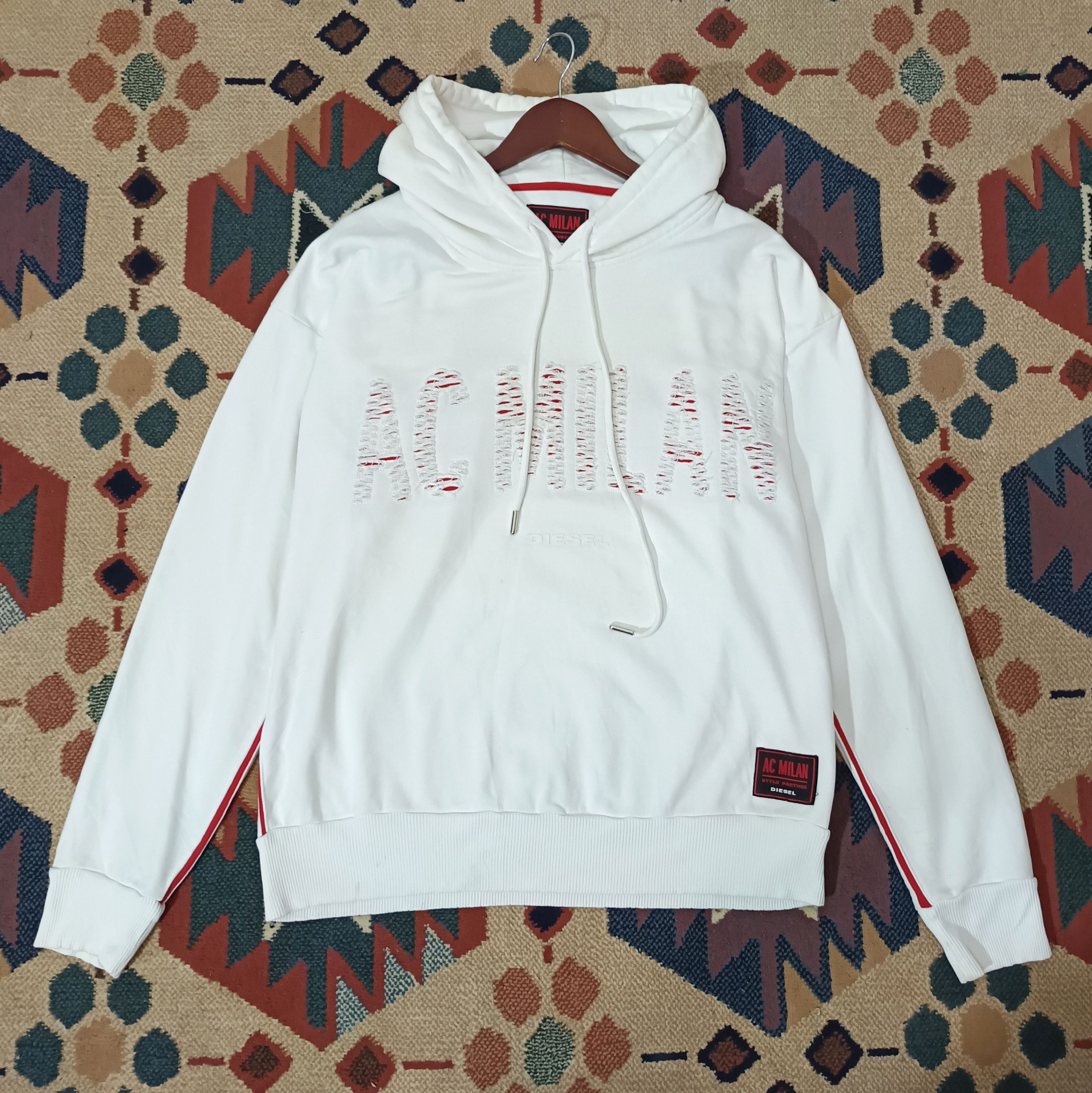 Diesel Diesel X Ac Milan Hoodie Size US S / EU 44-46 / 1 - 1 Thumbnail