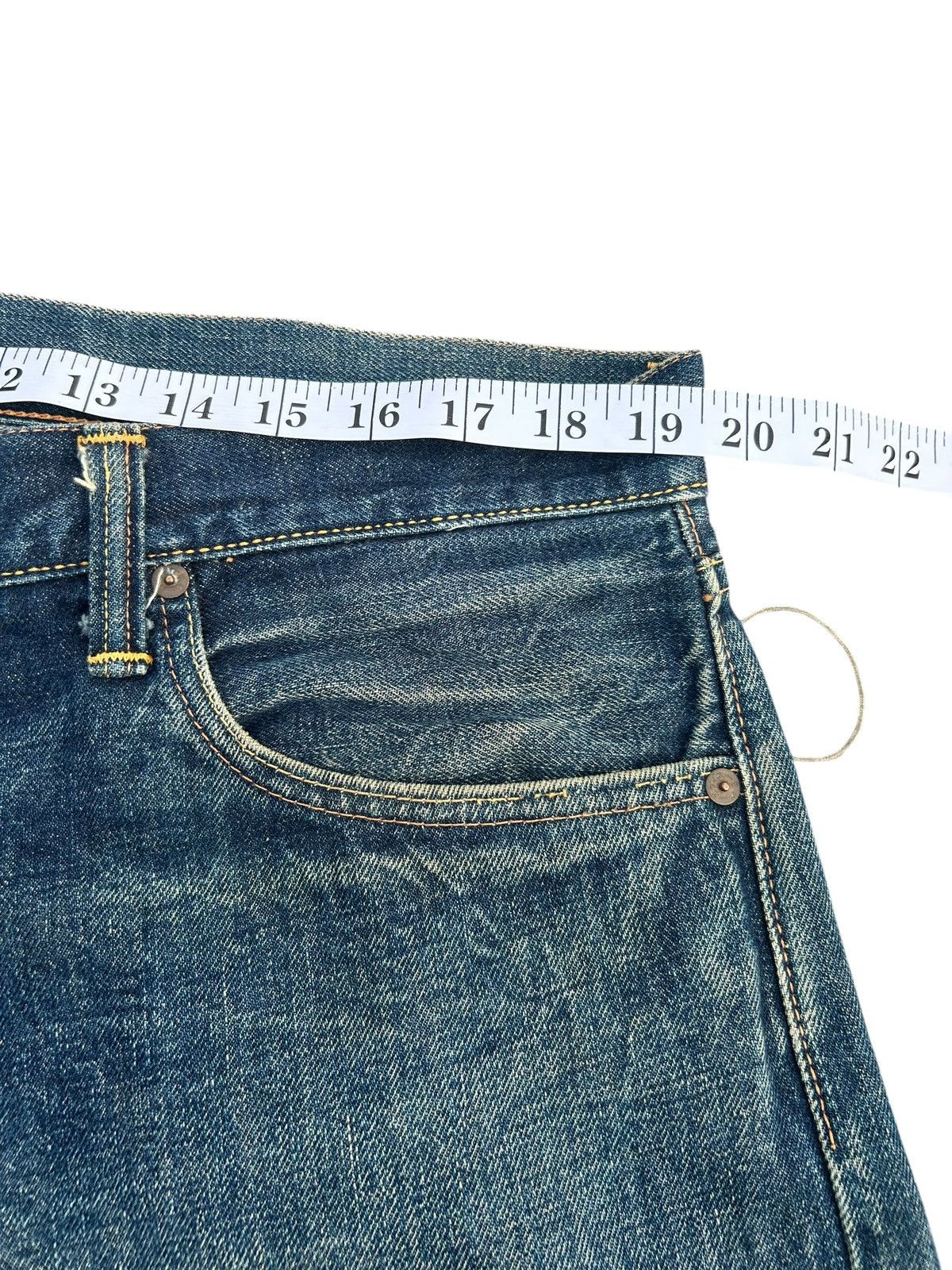 Evisu Vintage Evisu Daicock Selvedge Distressed Denim Jeans Size US 39 - 17 Thumbnail