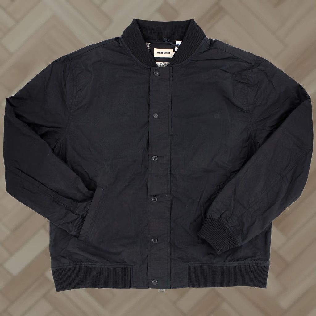 Taylor Stitch Taylor Stitch The Bomber Jacket Men's 2XL Navy 100% Waxed Organic Cotton Canvas Wind-Resistant Water Resistant Short Jacket Size US XXL / EU 58 / 5 - 1 Thumbnail