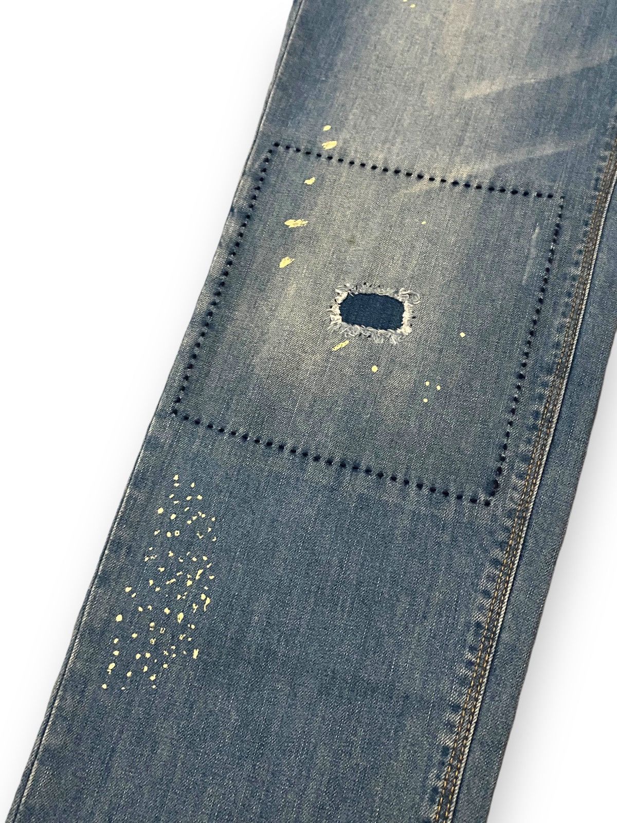 Eddie Bauer Eddie Bauer Boyfriend Patchwork Distressed Floral Jeans Size US 34 / EU 50 - 8 Thumbnail
