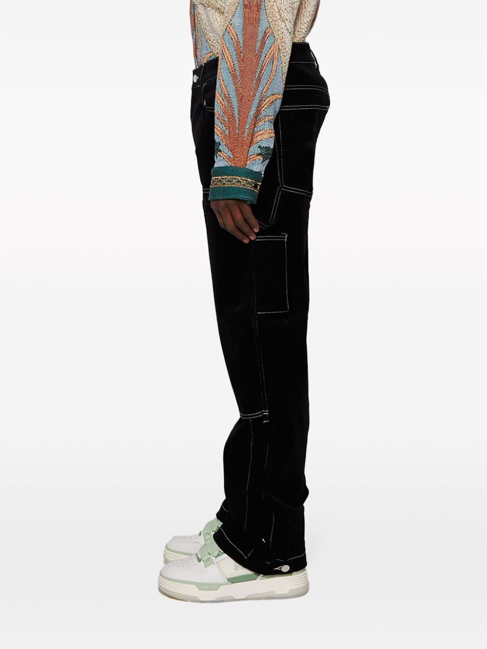 oc11z0325 Logo-Embroidered Carpenter Pant in Black