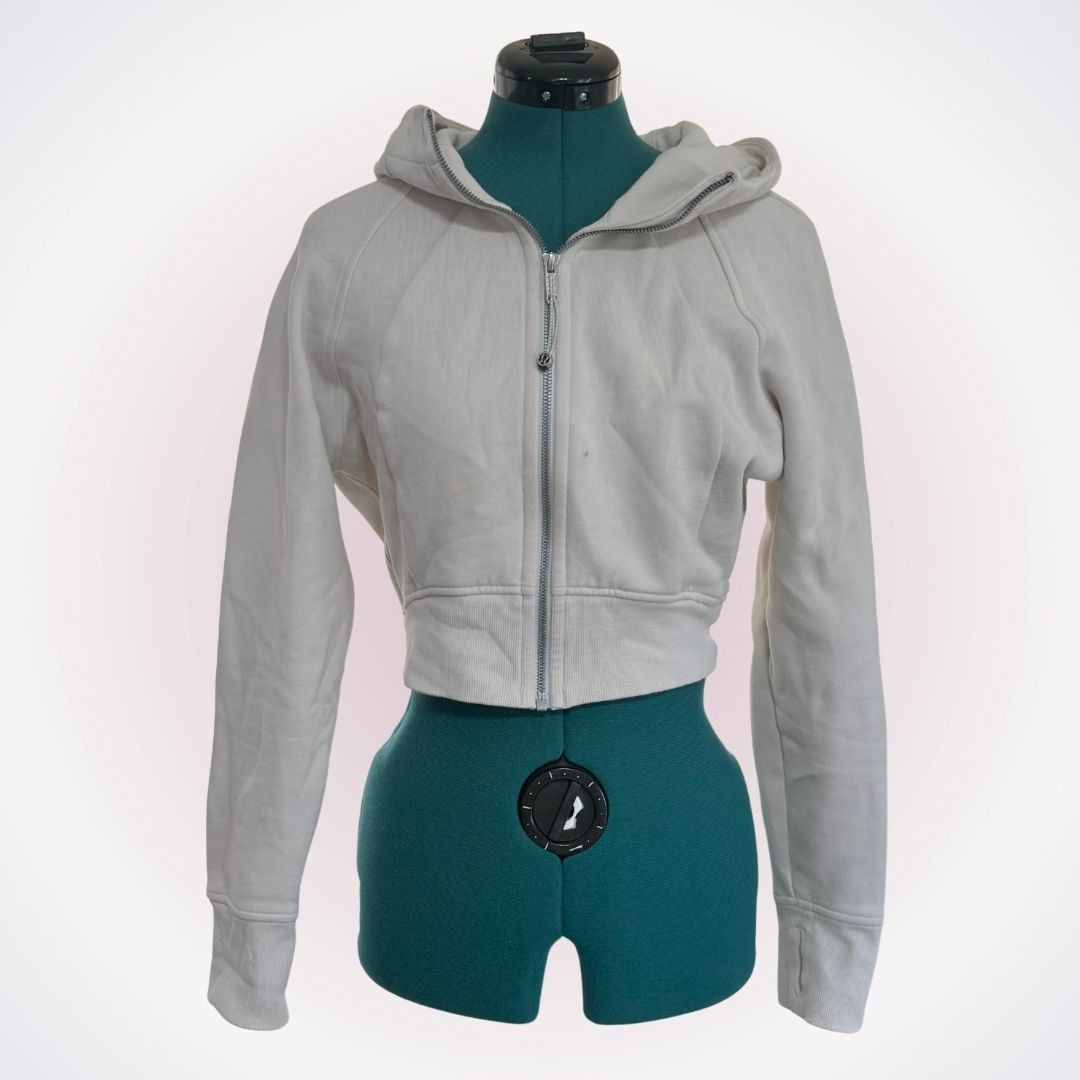 Lululemon Lululemon Bone Scuba Cropped Hoodie | Sz 6 Size M / US 6-8 / IT 42-44 - 1 Thumbnail