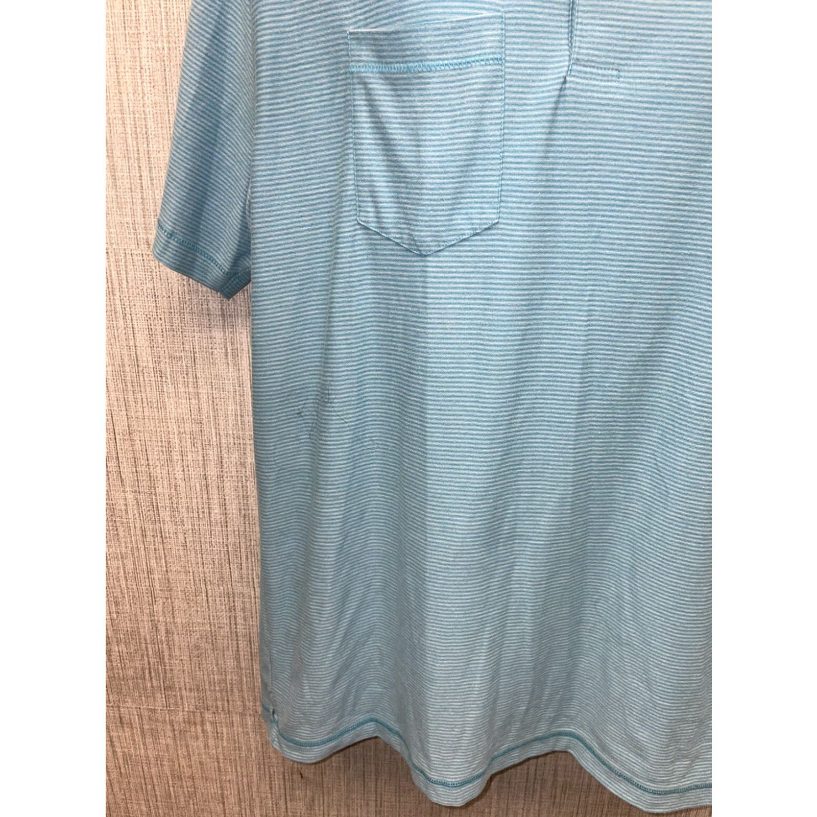 Vintage VINTAGE LinkSoul Light Blue Striped Polo Mens XL Size US XL / EU 56 / 4 - 3 Thumbnail