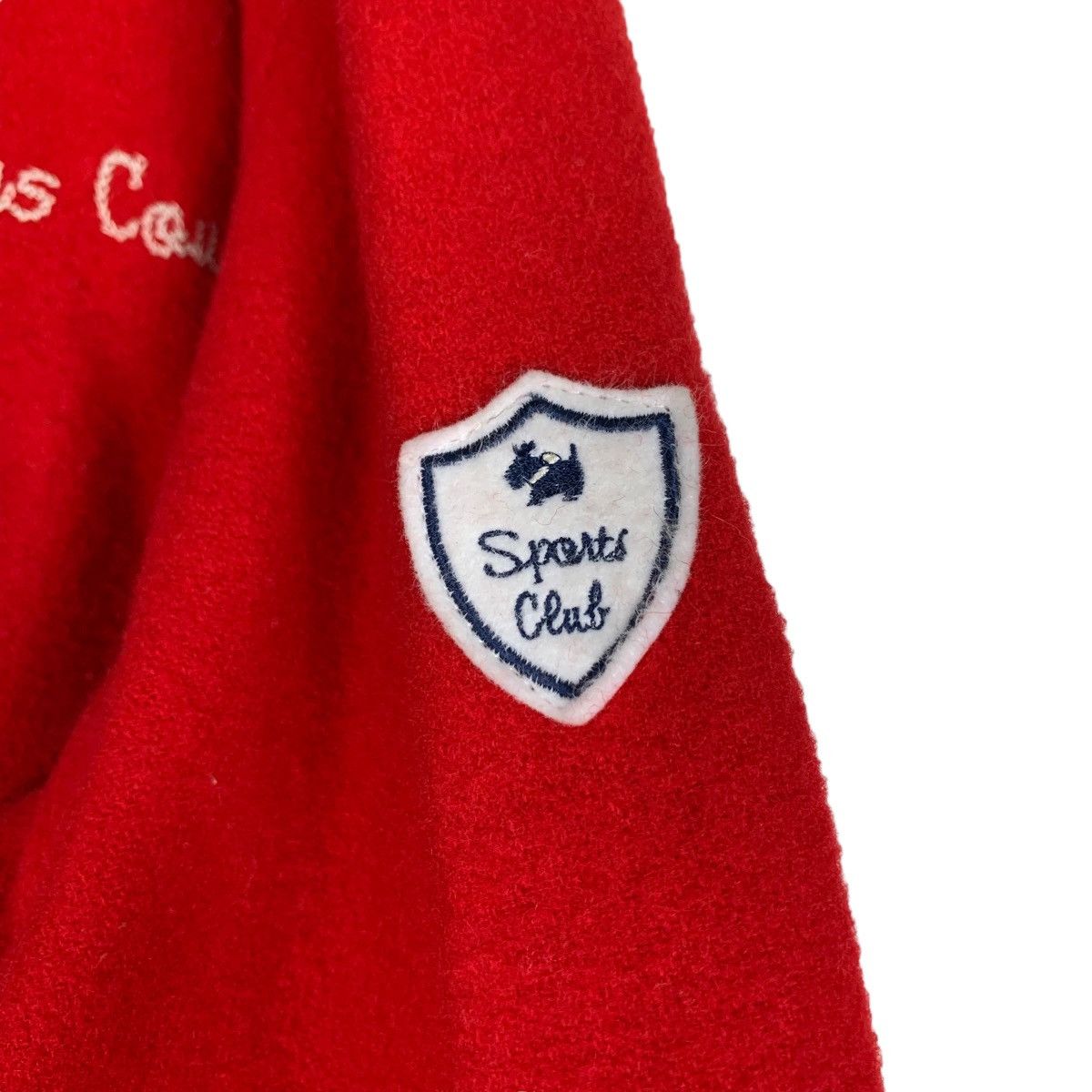 Japanese Brand QUEENS COURT Red Wool Bomber Jacket #0939-C42 Size US M / EU 48-50 / 2 - 14 Thumbnail