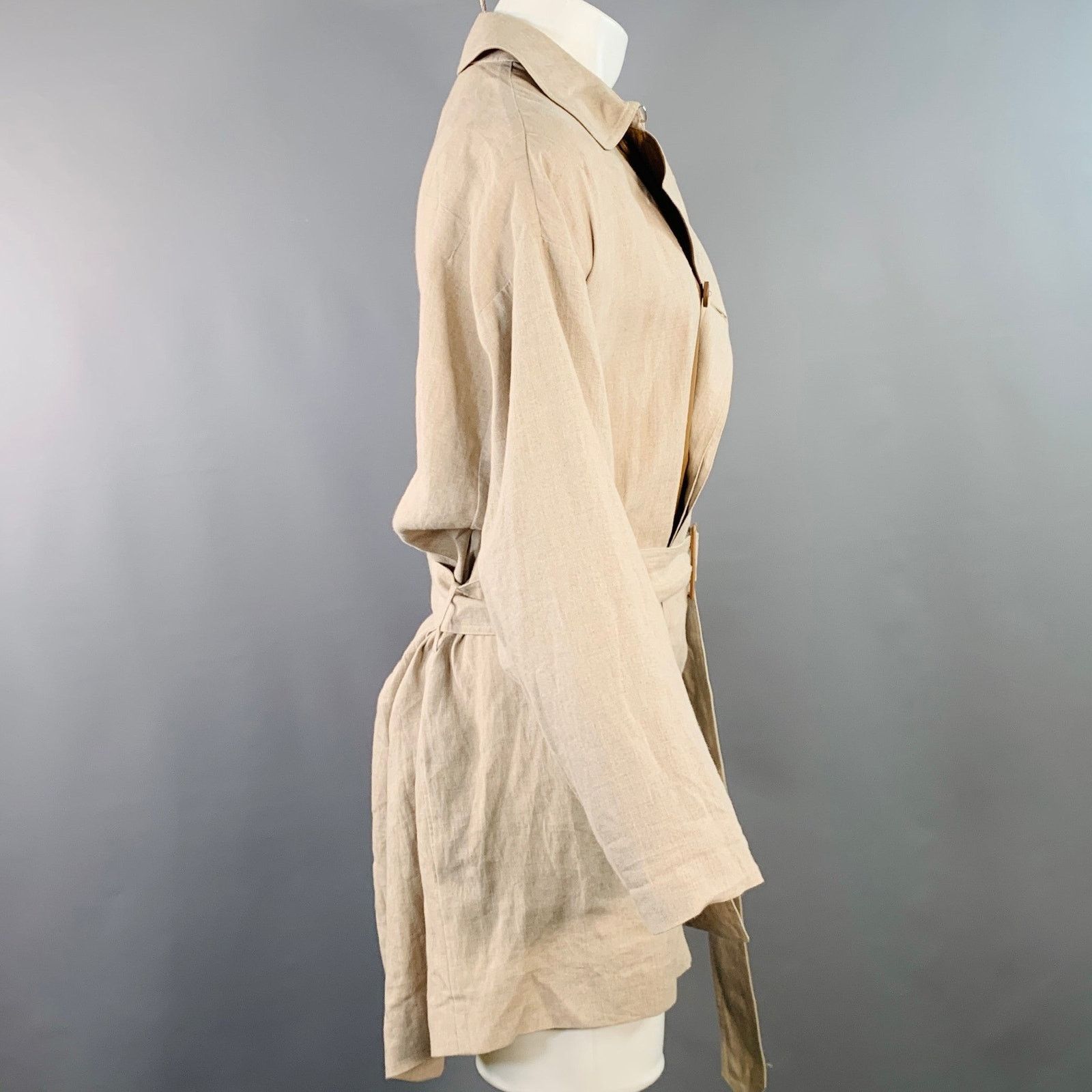 Dior DIOR HOMME by KRIS VAN ASSCHE Beige Trenchcoat Size US S / EU 44-46 / 1 - 3 Thumbnail