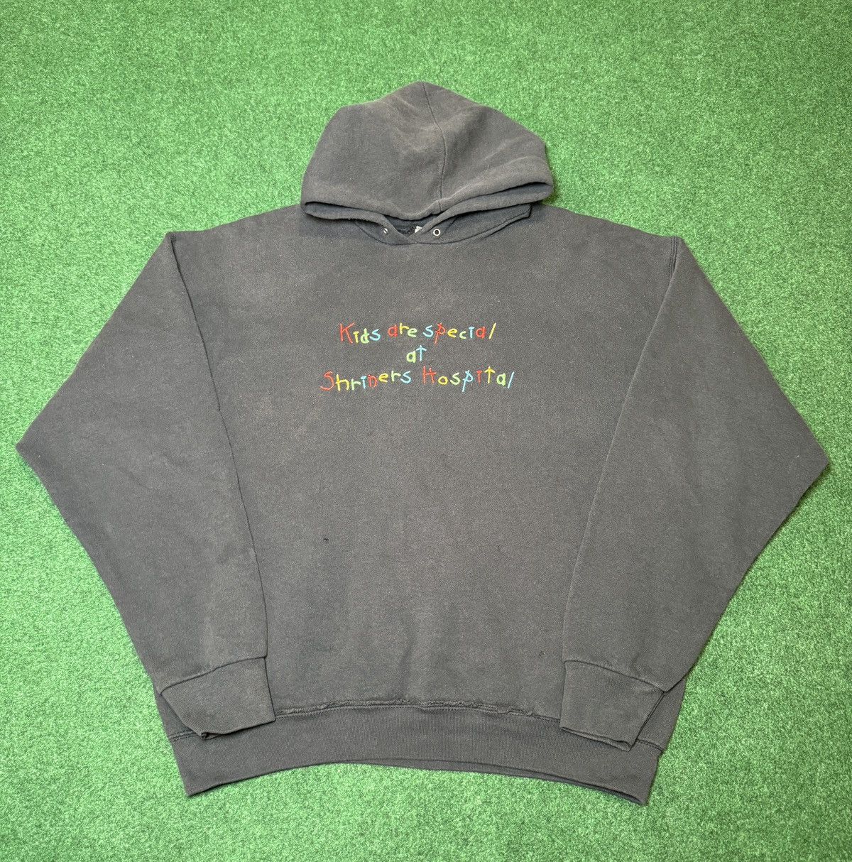 Fruit Of The Loom × Vintage Vtg 90s Shriners Children Hospital Kids Are Special Hoodie Size US XL / EU 56 / 4 - 1 Thumbnail