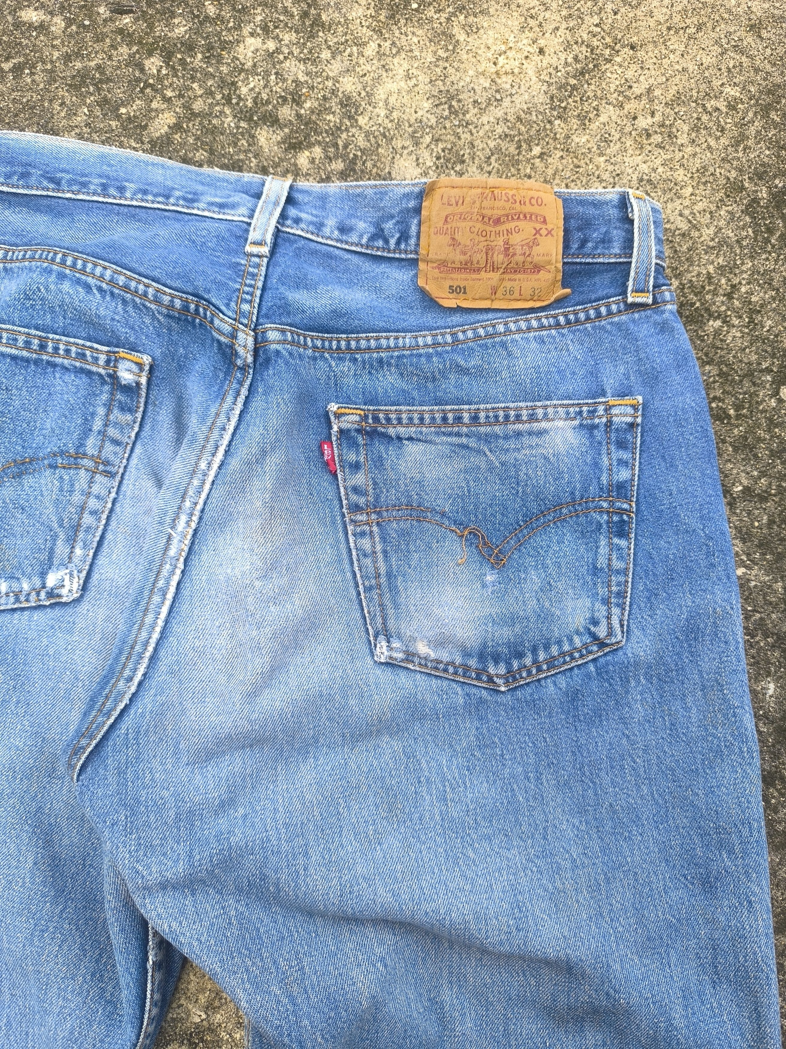 Levi's × Vintage 90s VINTAGE LEVIS 501 made in USA Size US 34 / EU 50 - 15 Thumbnail