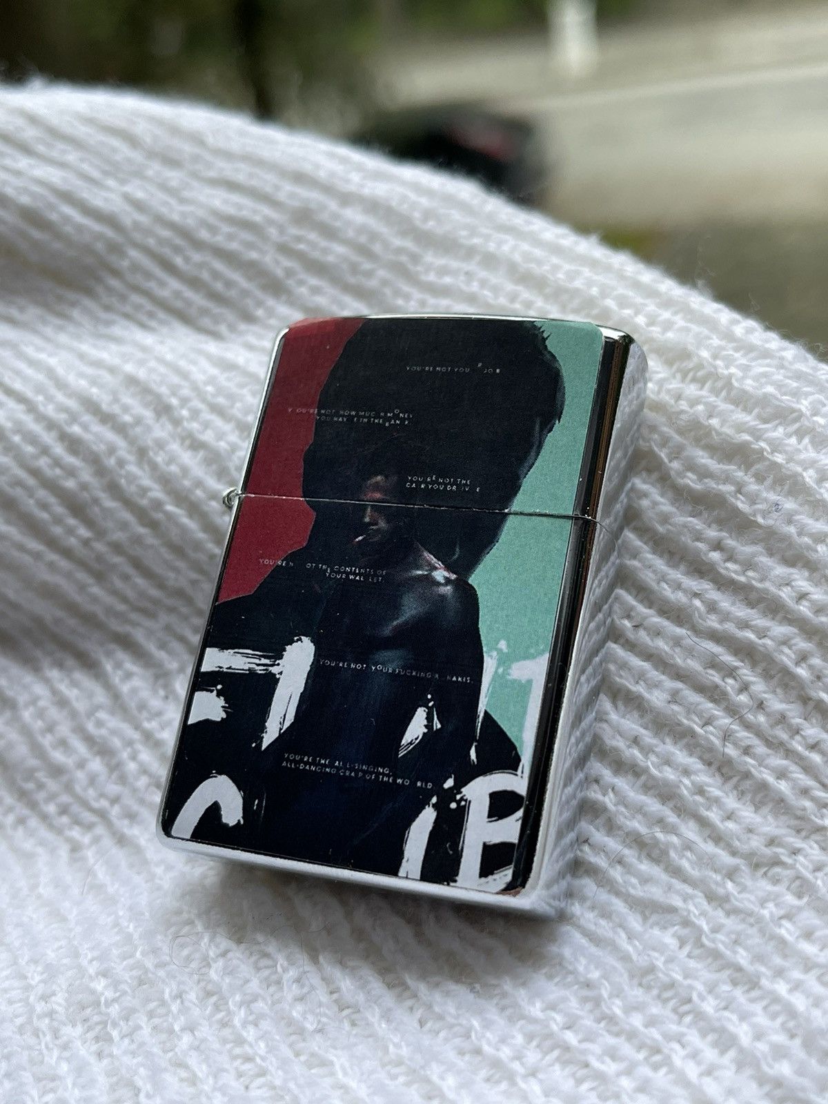 Vintage 🥊Fight Club Bradley Pitt vintage lighter, WORK Size ONE SIZE - 1 Thumbnail